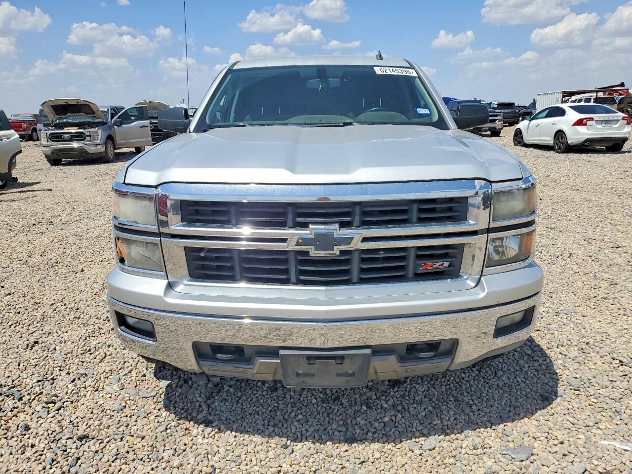 2014 Chevrolet Silverado K1500 Lt Silver vin: 1GCVKREC6EZ205980