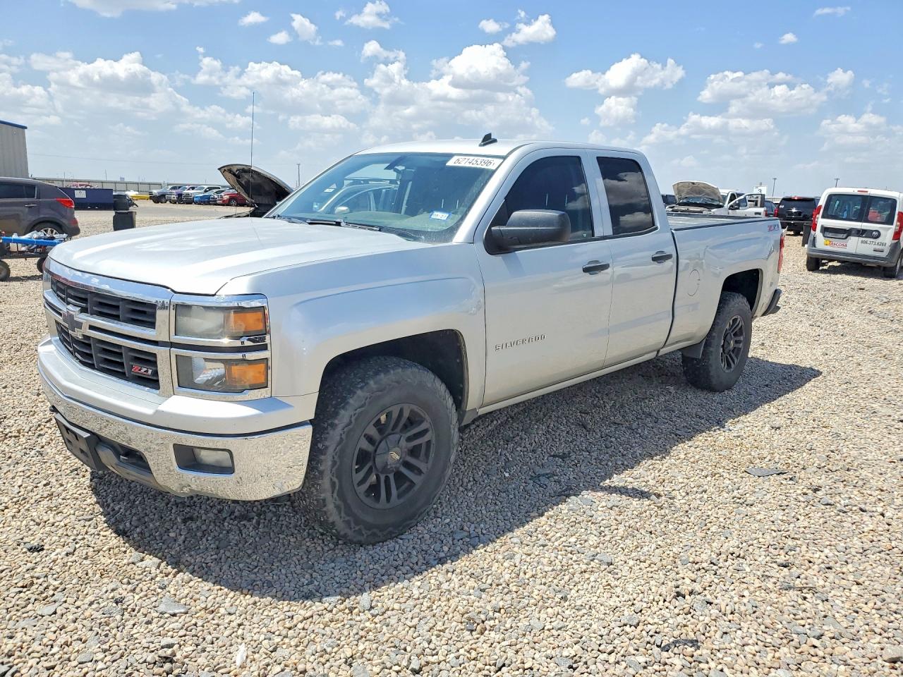 2014 Chevrolet Silverado K1500 Lt Silver vin: 1GCVKREC6EZ205980