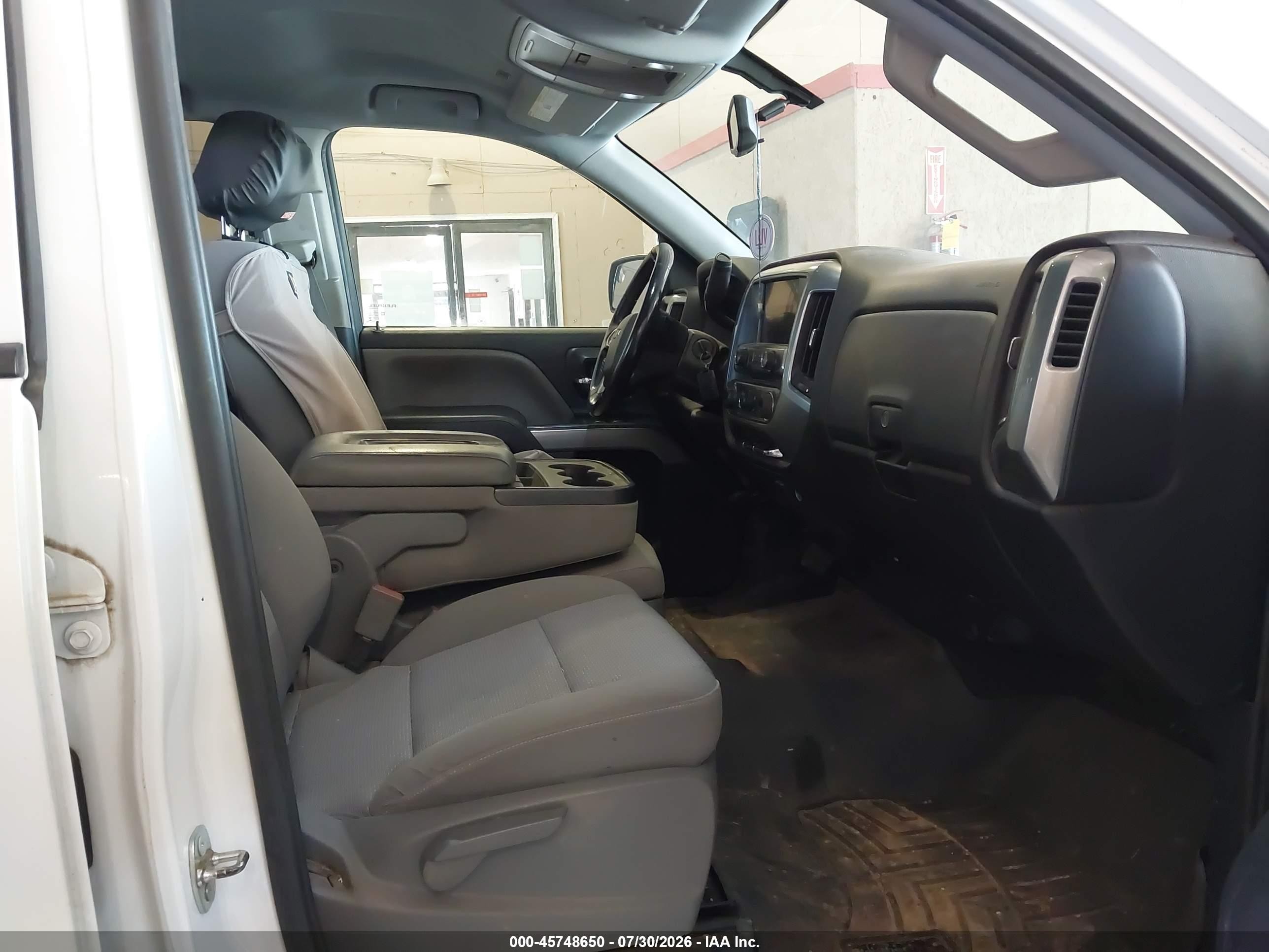 2014 Chevrolet Silverado 1500 Lt White vin: 1GCVKREC6EZ337119
