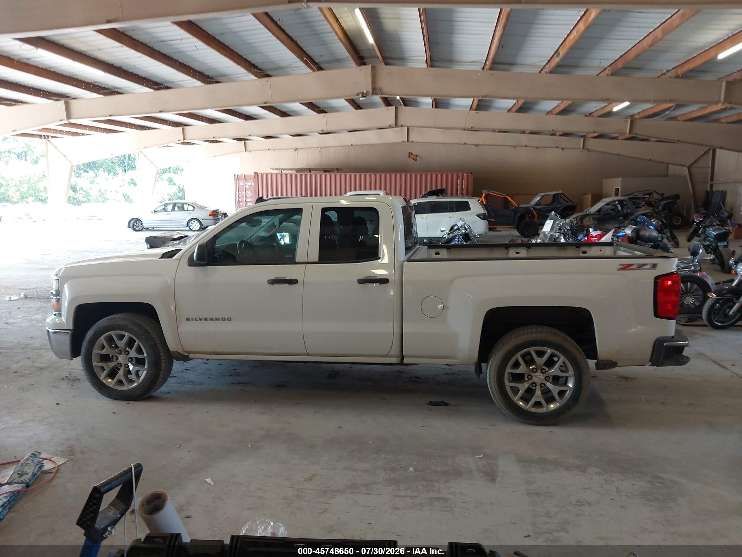 2014 Chevrolet Silverado 1500 Lt White vin: 1GCVKREC6EZ337119