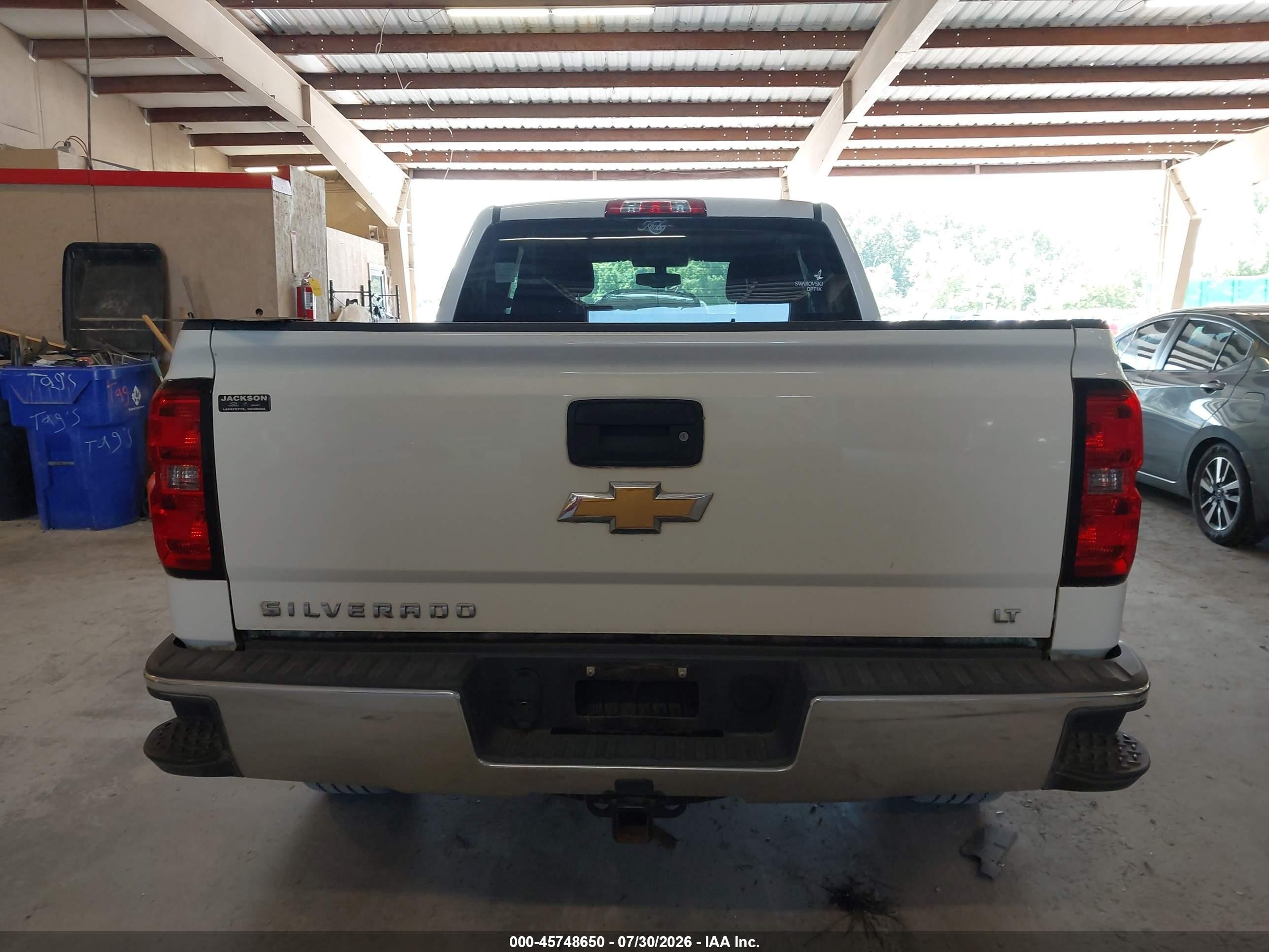 2014 Chevrolet Silverado 1500 Lt White vin: 1GCVKREC6EZ337119