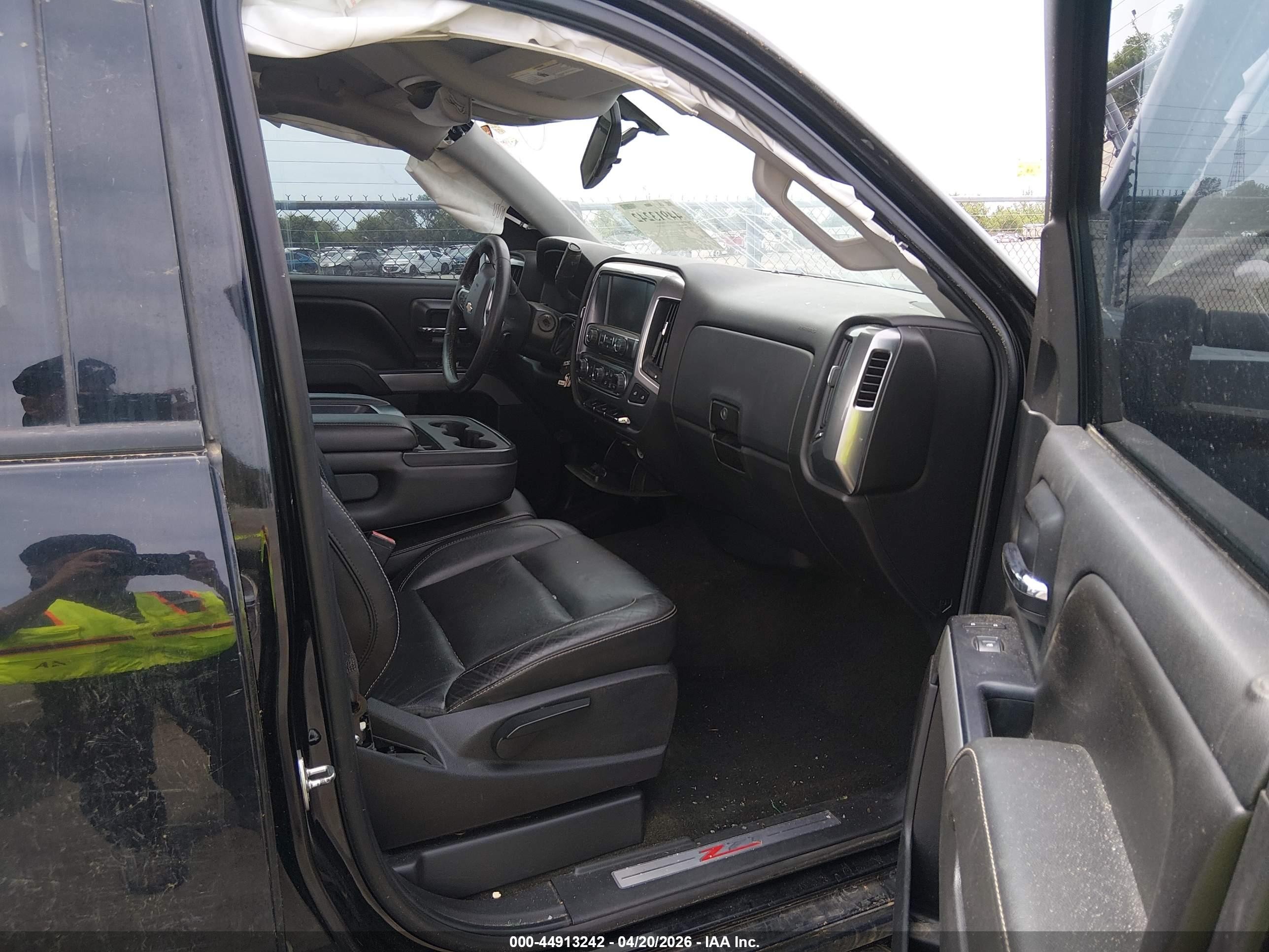 2015 Chevrolet Silverado 1500 2lt Black vin: 1GCVKREC6FZ247020