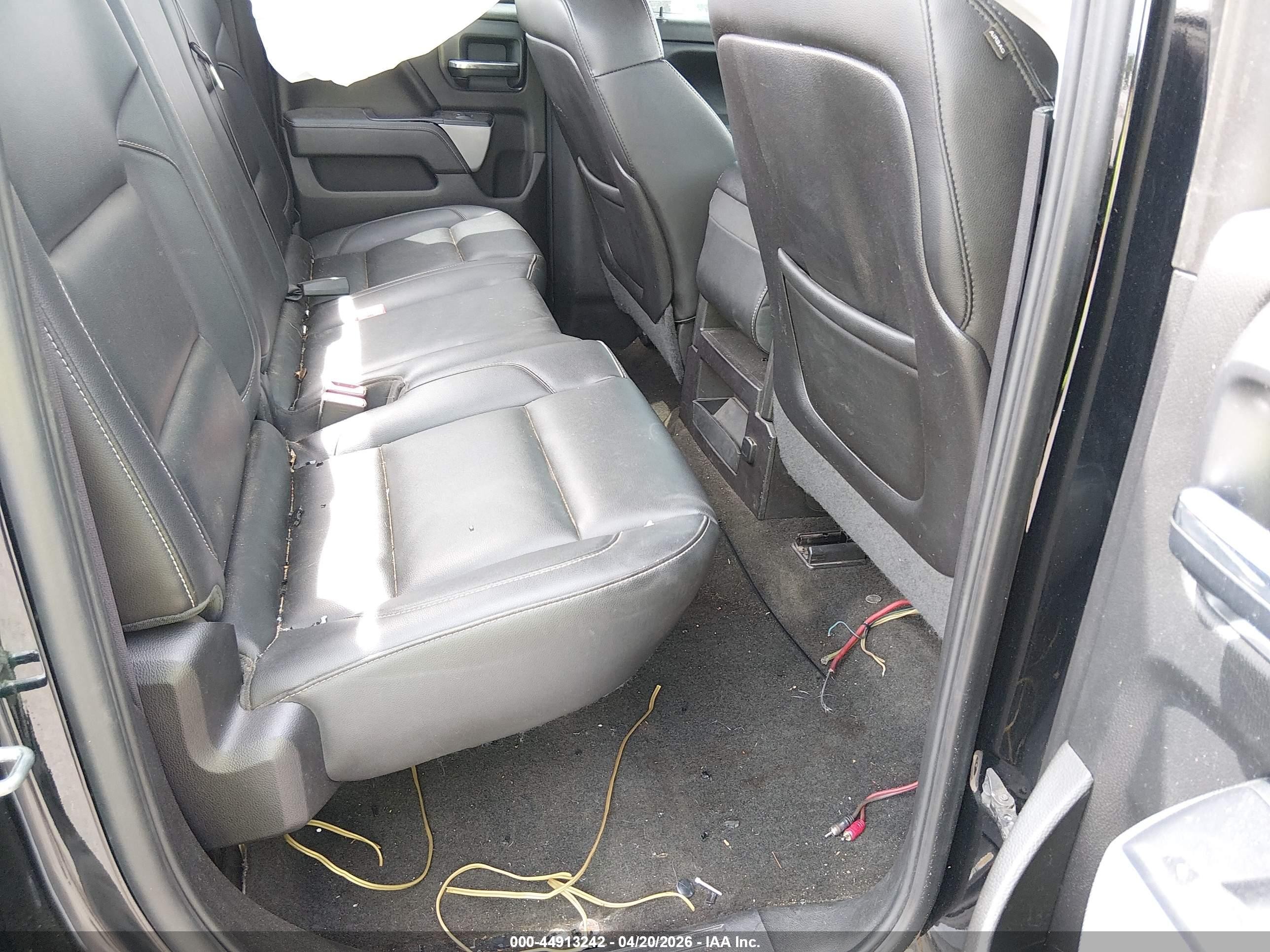 2015 Chevrolet Silverado 1500 2lt Black vin: 1GCVKREC6FZ247020