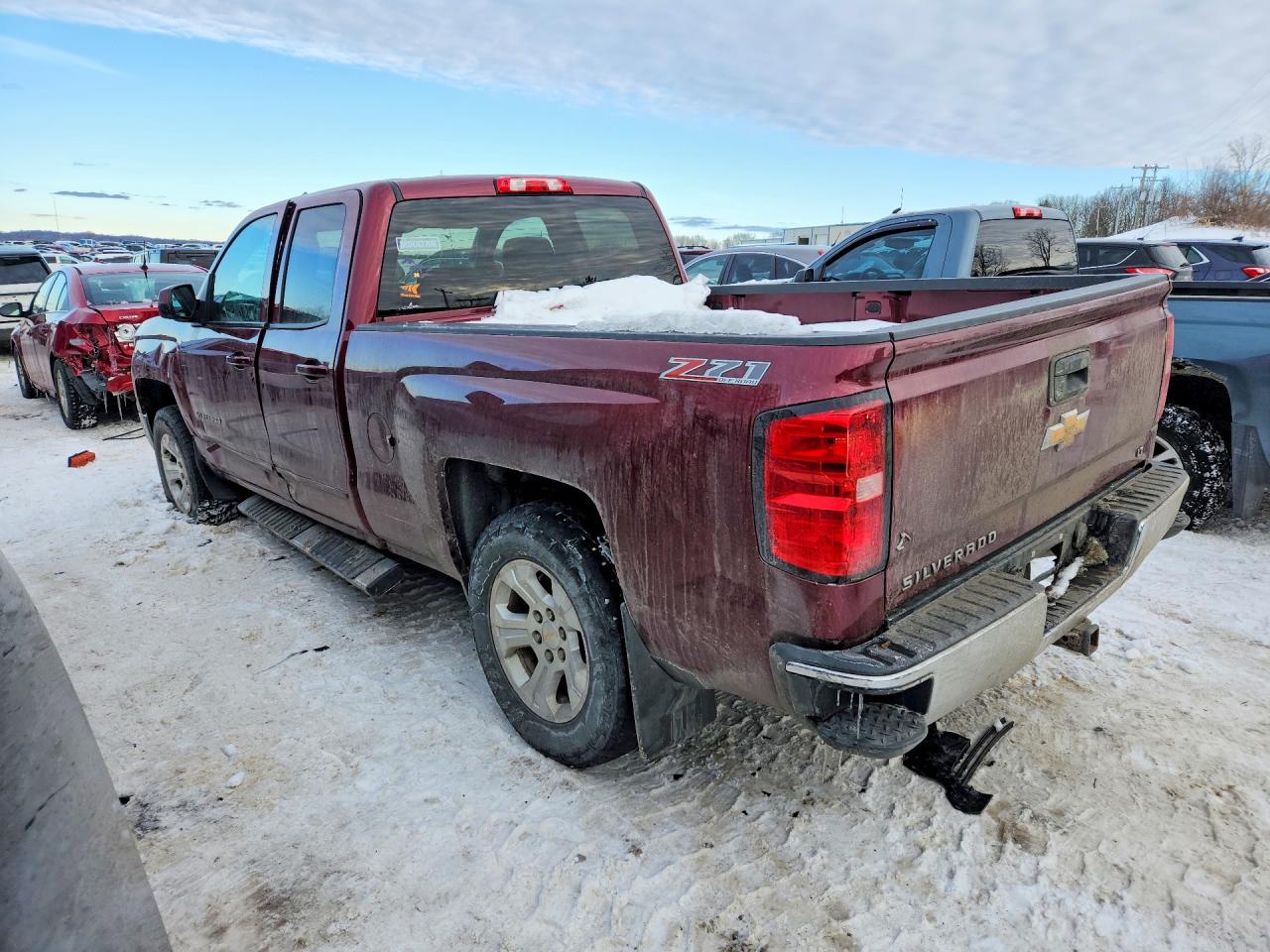 2015 Chevrolet Silverado K1500 Lt Темно-бордовый vin: 1GCVKREC6FZ279224