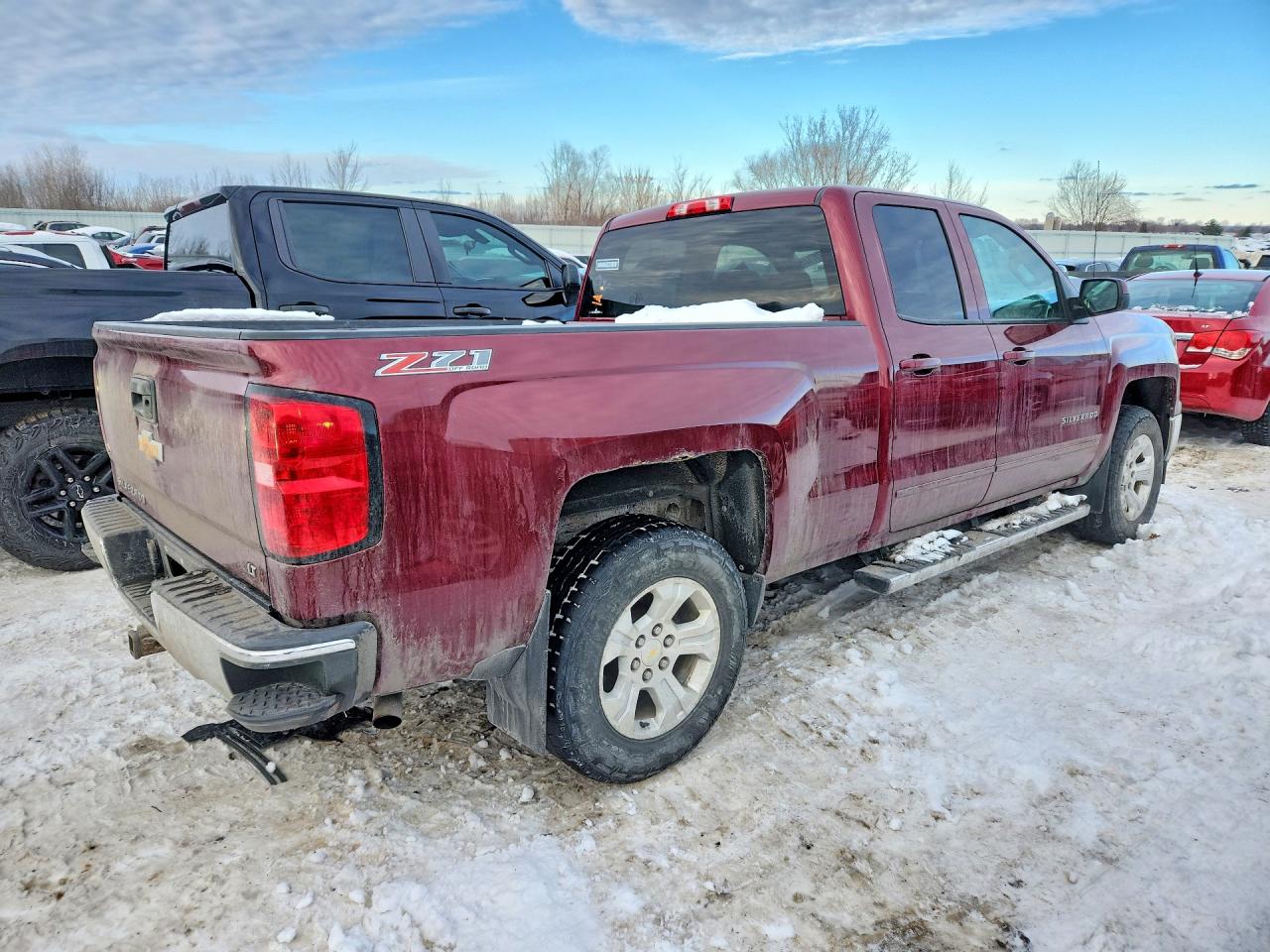 2015 Chevrolet Silverado K1500 Lt Темно-бордовый vin: 1GCVKREC6FZ279224