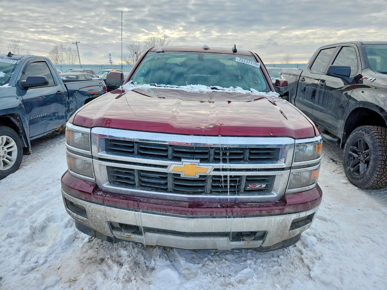 2015 Chevrolet Silverado K1500 Lt Темно-бордовый vin: 1GCVKREC6FZ279224