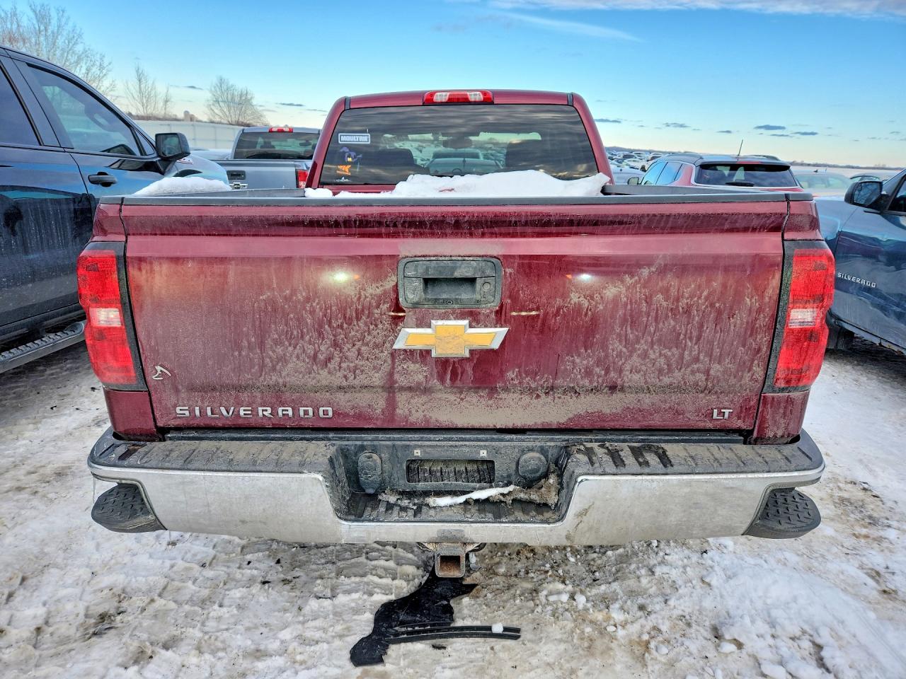 2015 Chevrolet Silverado K1500 Lt Темно-бордовый vin: 1GCVKREC6FZ279224