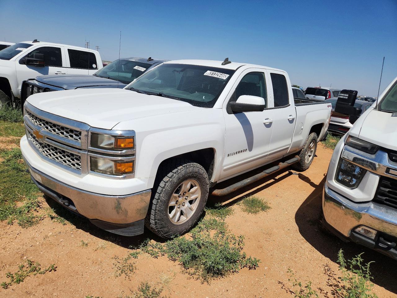 2015 Chevrolet Silverado K1500 Lt White vin: 1GCVKREC6FZ297903