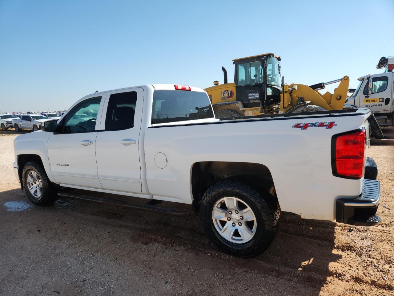 2015 Chevrolet Silverado K1500 Lt White vin: 1GCVKREC6FZ297903 Damage: Left Running Board, Rust, > 12 Inches