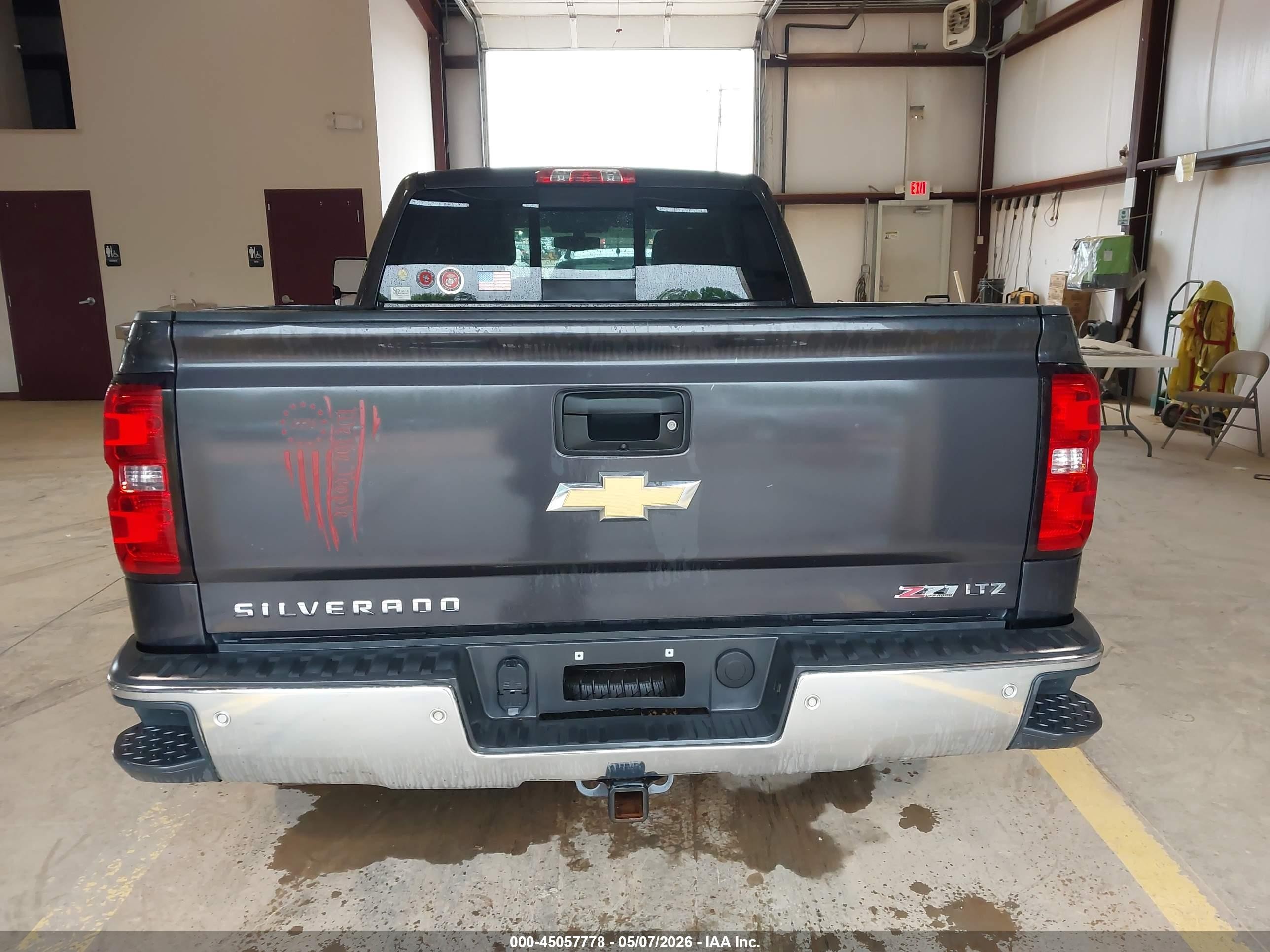 2015 Chevrolet Silverado 1500 2lt Gray vin: 1GCVKREC6FZ377556