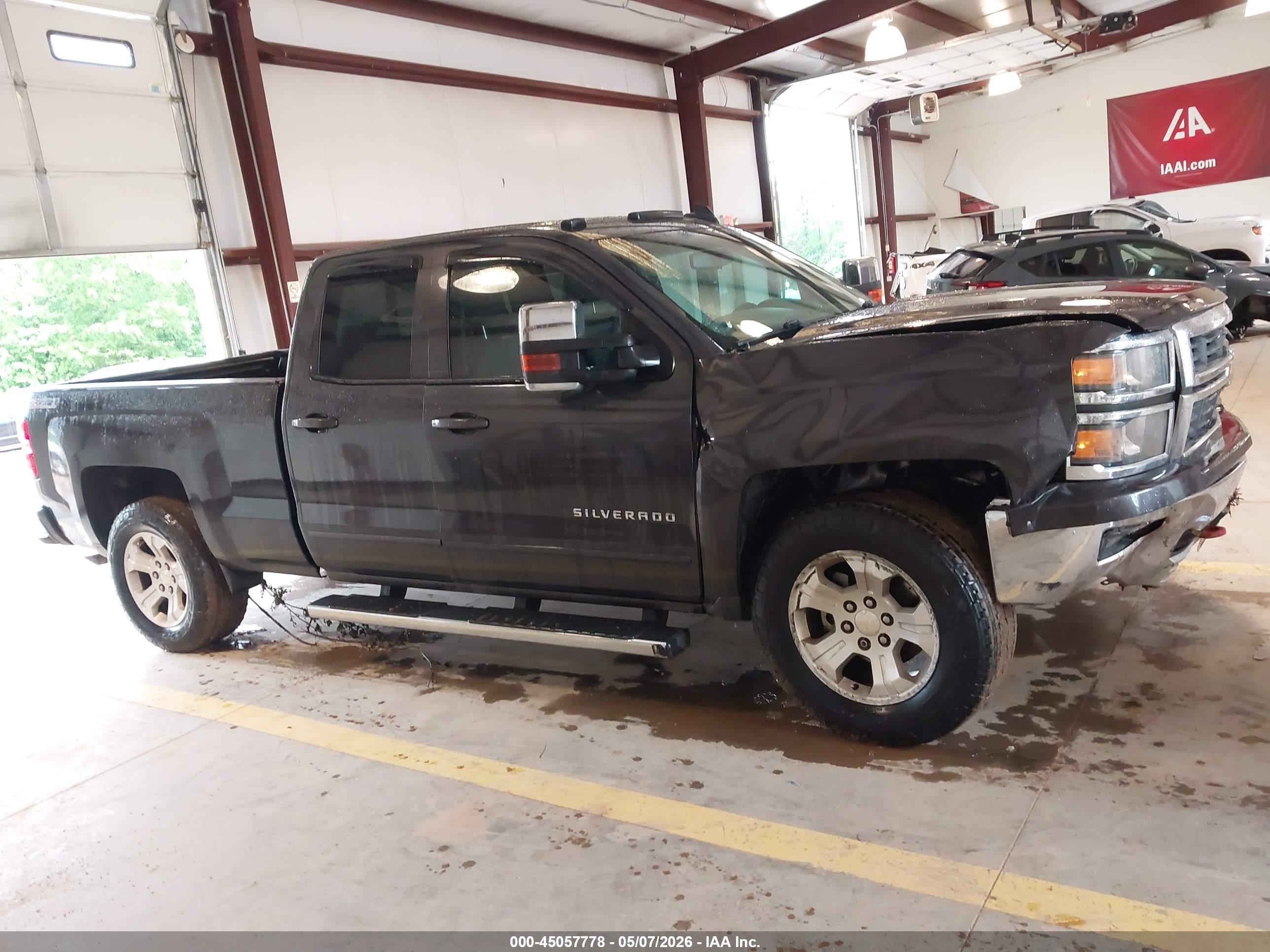 2015 Chevrolet Silverado 1500 2lt Gray vin: 1GCVKREC6FZ377556