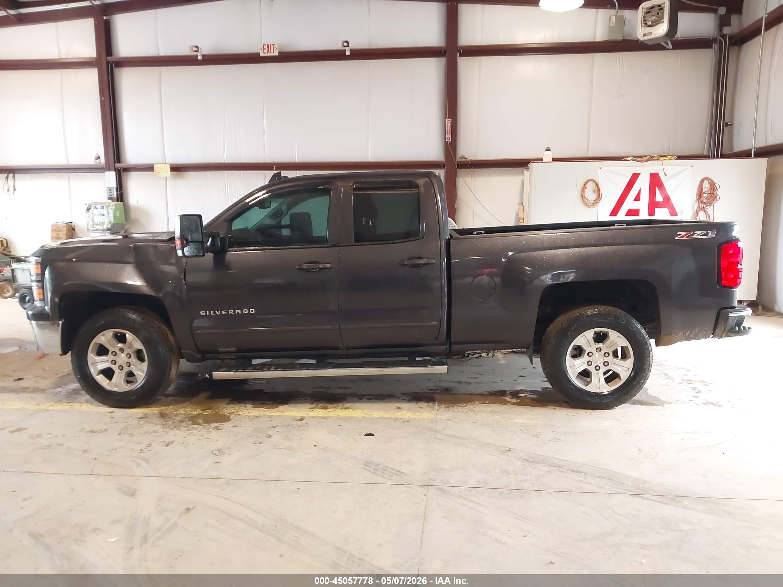 2015 Chevrolet Silverado 1500 2lt Gray vin: 1GCVKREC6FZ377556