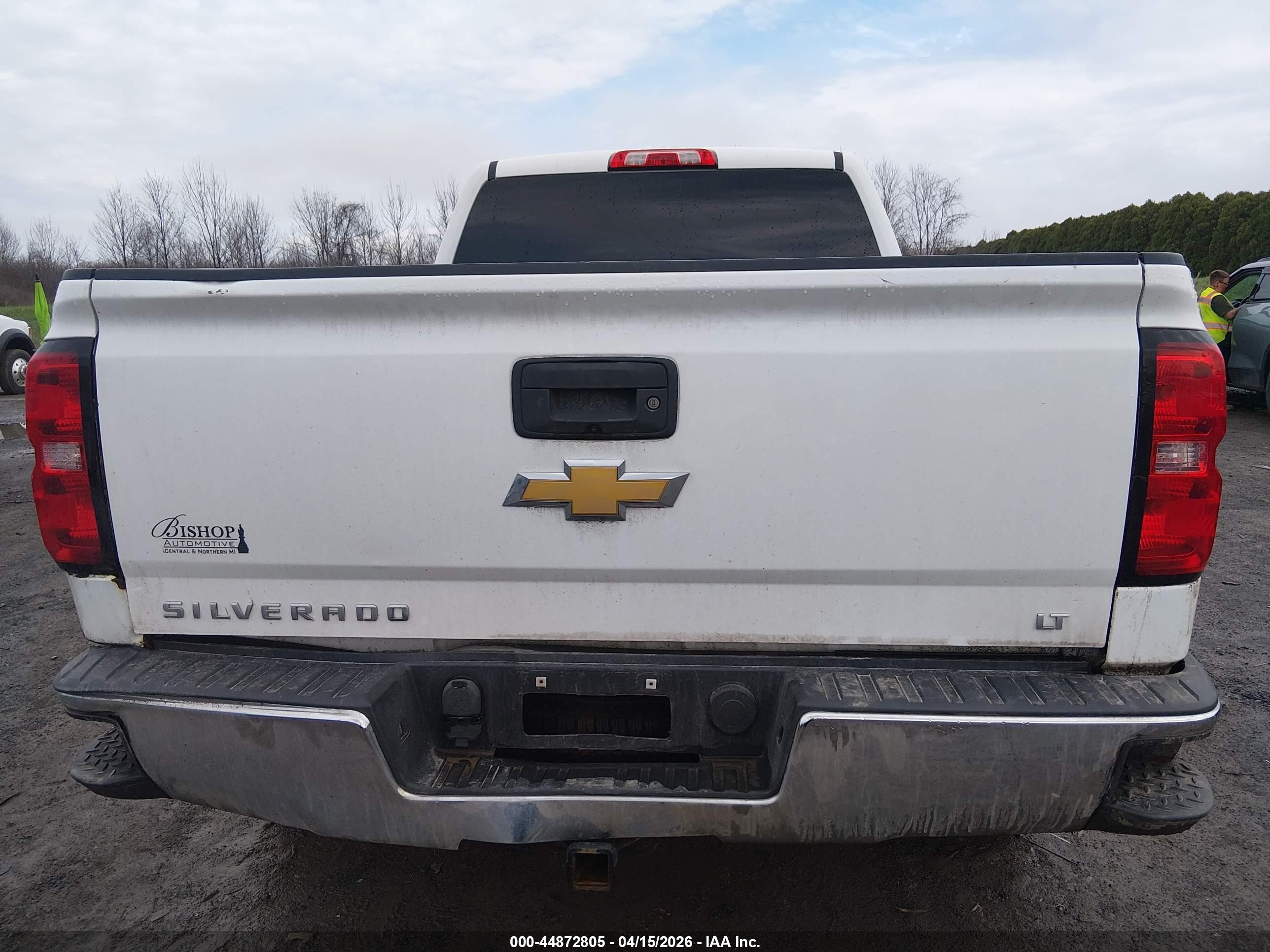 2015 Chevrolet Silverado 1500 2lt Белый vin: 1GCVKREC6FZ414850