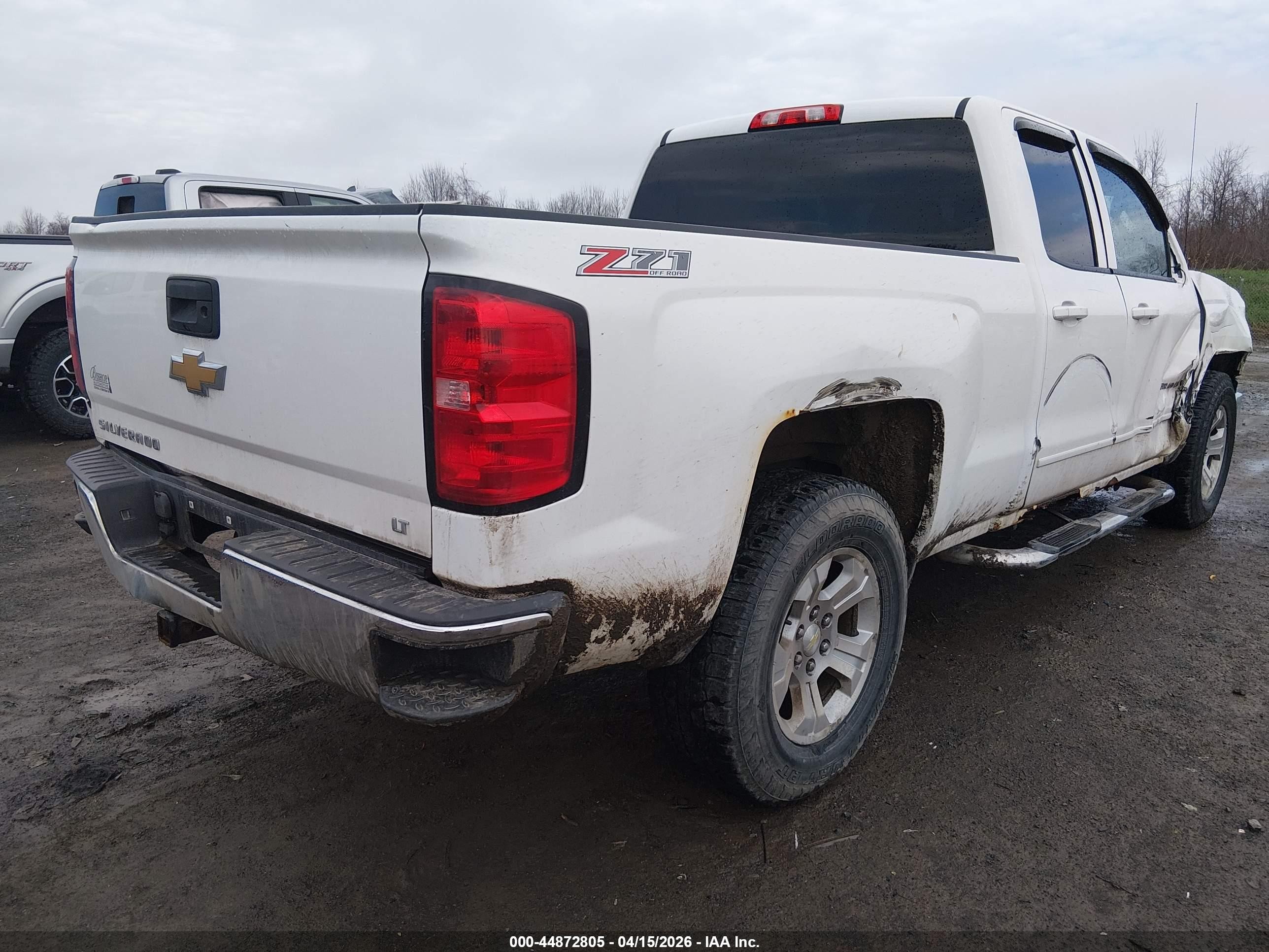 2015 Chevrolet Silverado 1500 2lt Белый vin: 1GCVKREC6FZ414850