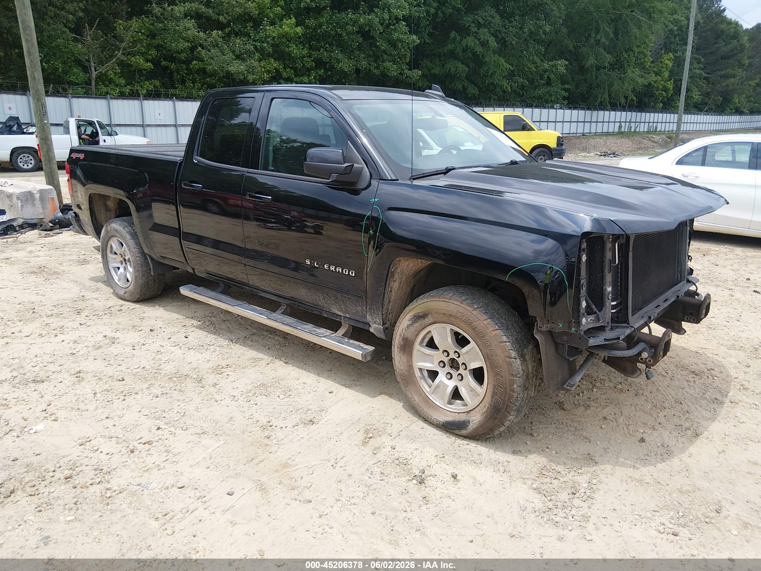 2017 Chevrolet Silverado 1500 1lt Black vin: 1GCVKREC6HZ354989