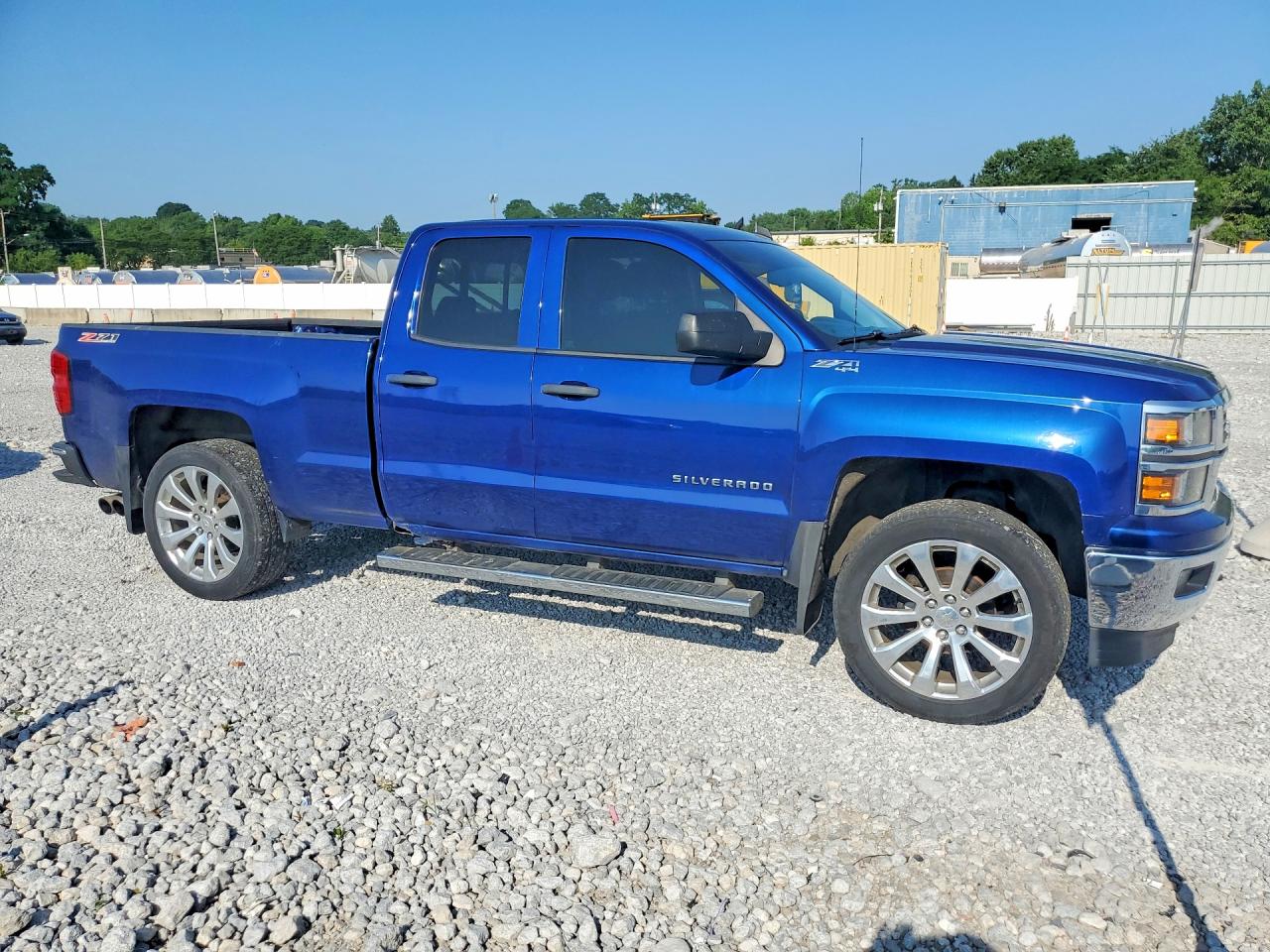 2014 Chevrolet Silverado K1500 Lt Blue vin: 1GCVKREC7EZ162119