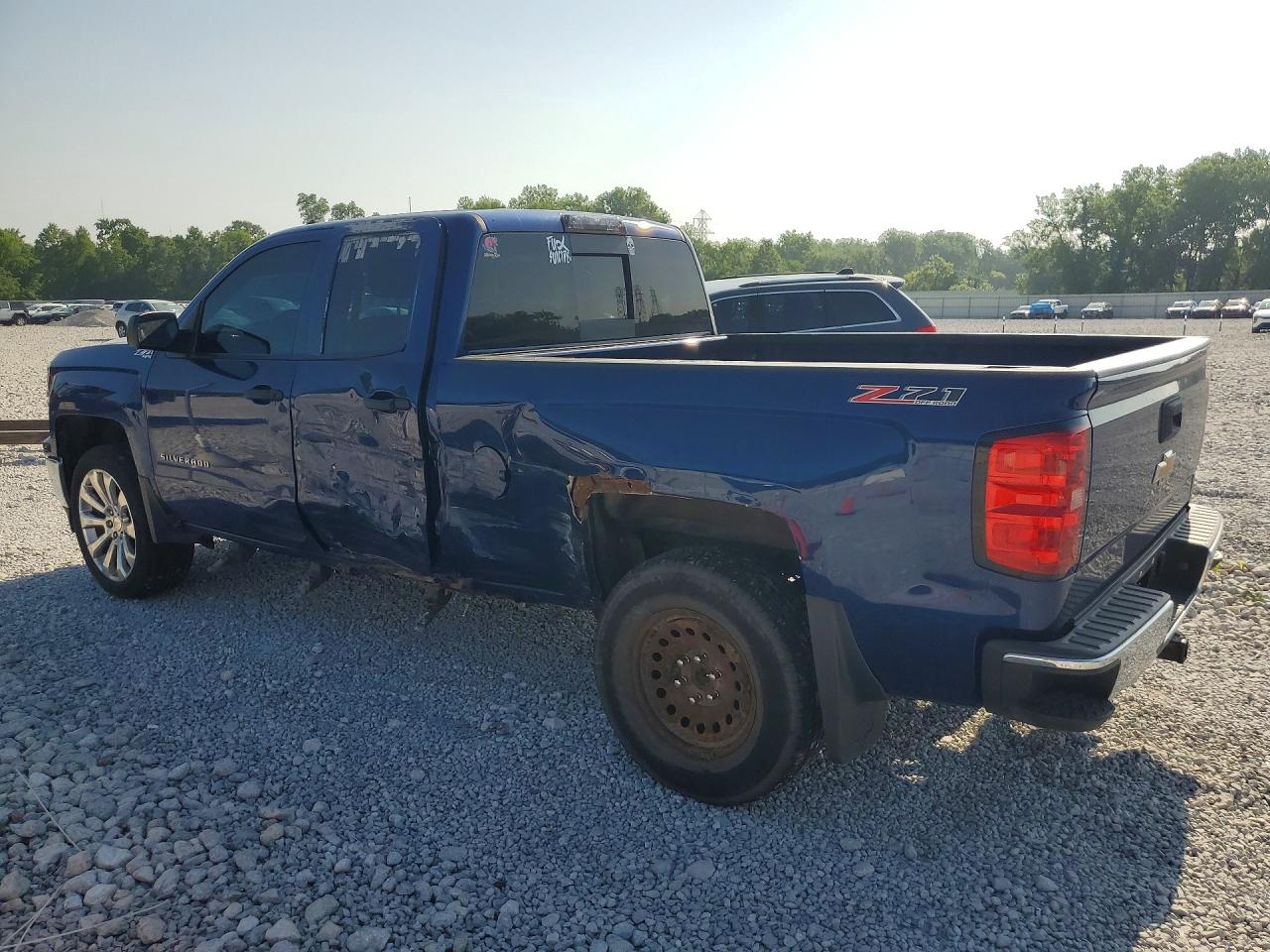 2014 Chevrolet Silverado K1500 Lt Blue vin: 1GCVKREC7EZ162119