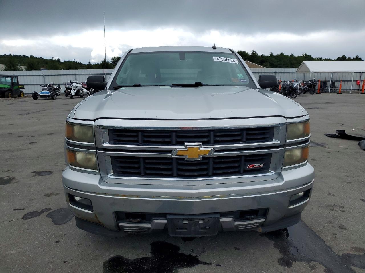 2014 Chevrolet Silverado K1500 Lt Silver vin: 1GCVKREC7EZ196707