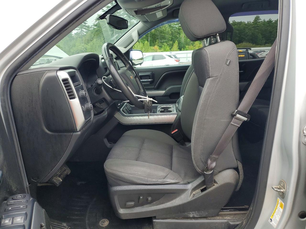 2014 Chevrolet Silverado K1500 Lt Silver vin: 1GCVKREC7EZ196707