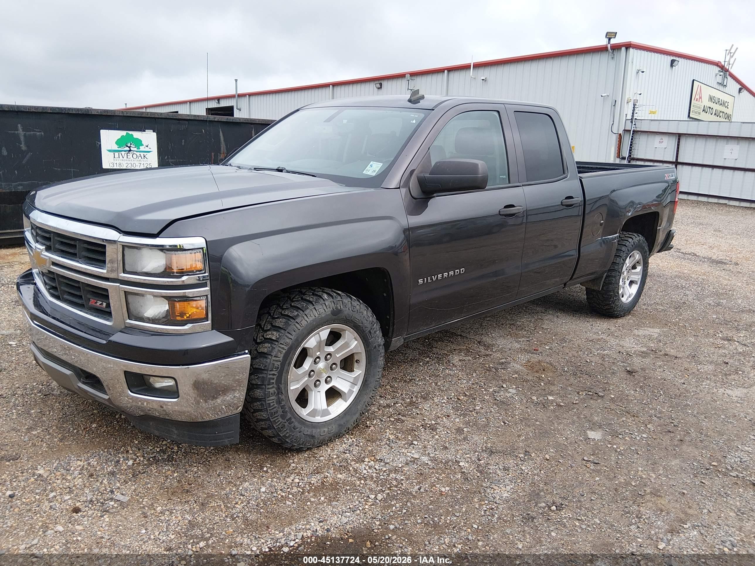 2014 Chevrolet Silverado 1500 2lt Gray vin: 1GCVKREC7EZ297522