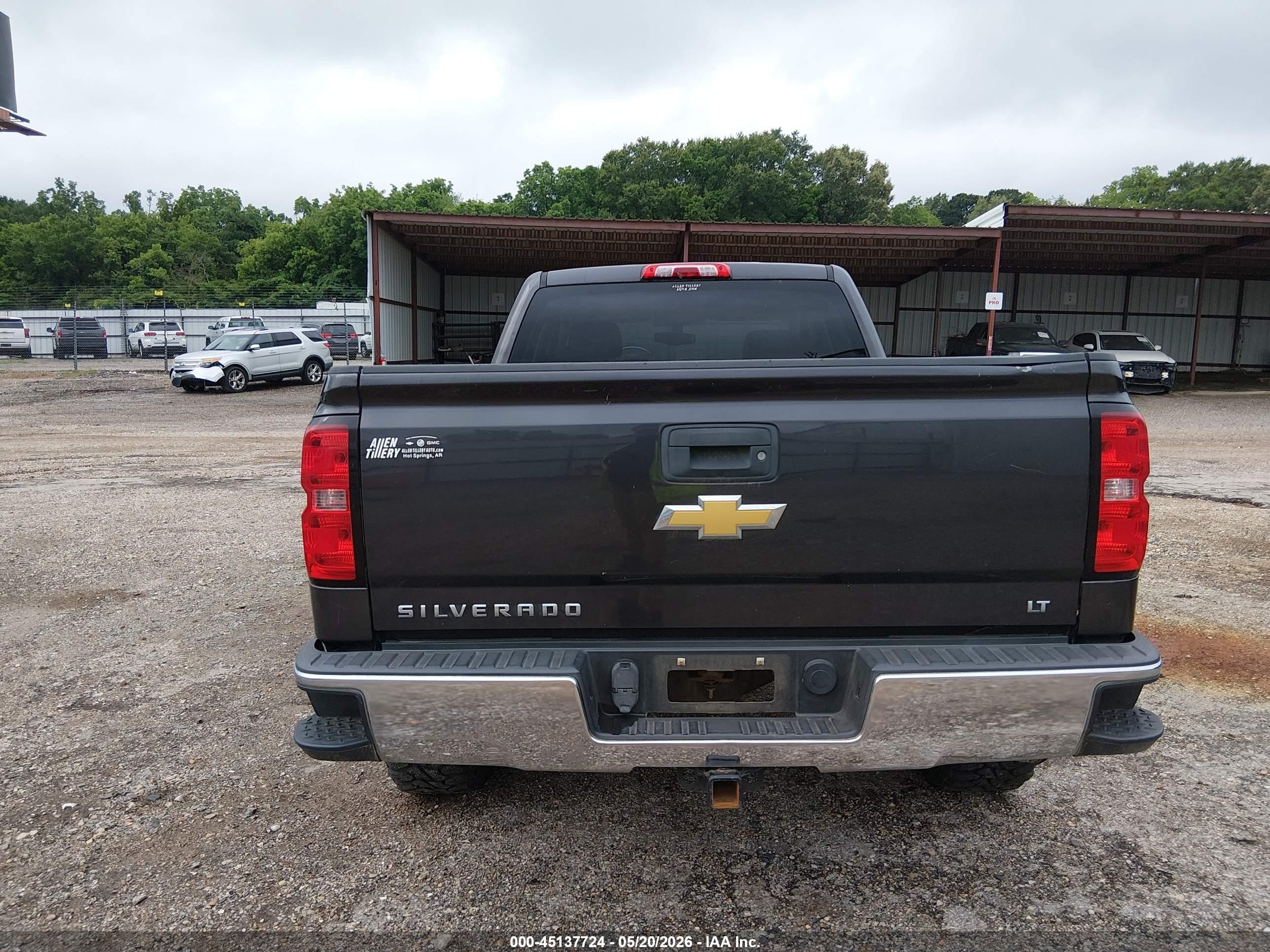 2014 Chevrolet Silverado 1500 2lt Gray vin: 1GCVKREC7EZ297522