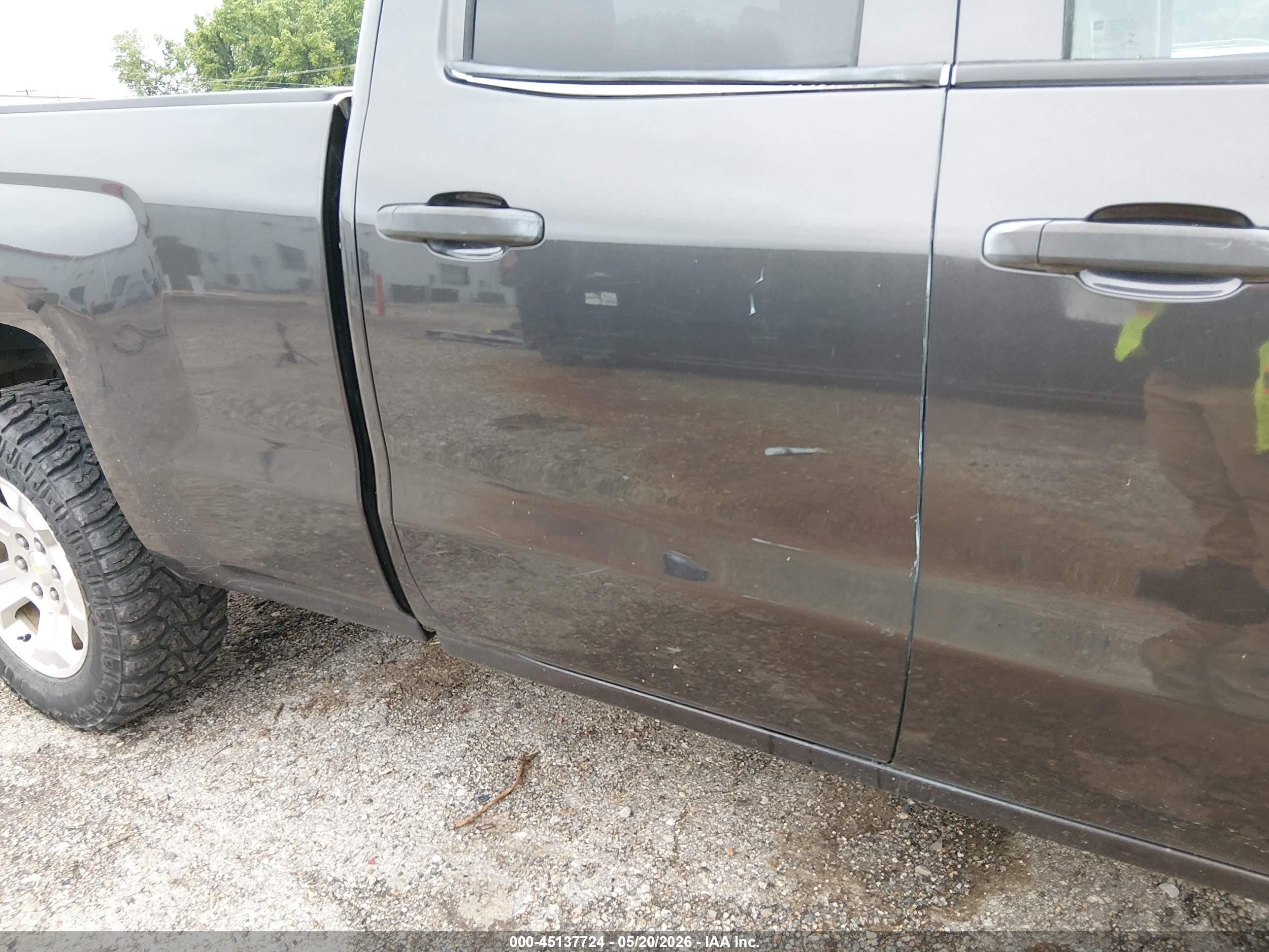 2014 Chevrolet Silverado 1500 2lt Gray vin: 1GCVKREC7EZ297522