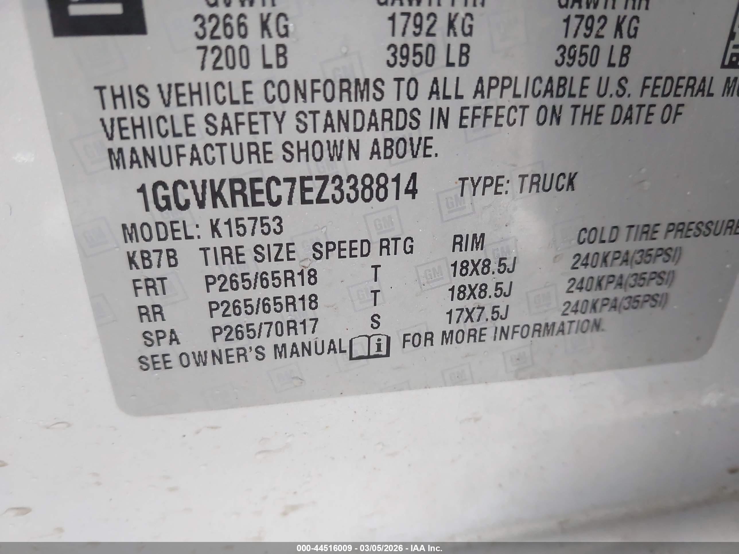 2014 Chevrolet Silverado K1500 Lt Silver vin: 1GCVKREC7EZ338814