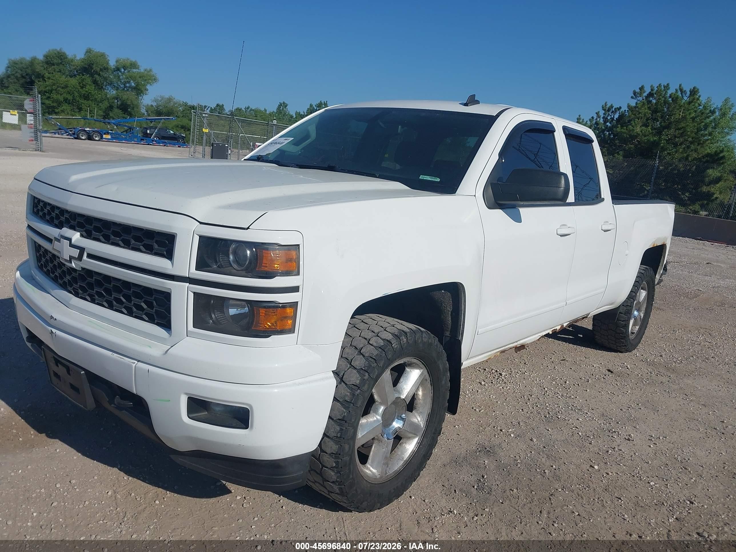 2014 Chevrolet Silverado 1500 Lt White vin: 1GCVKREC7EZ377001