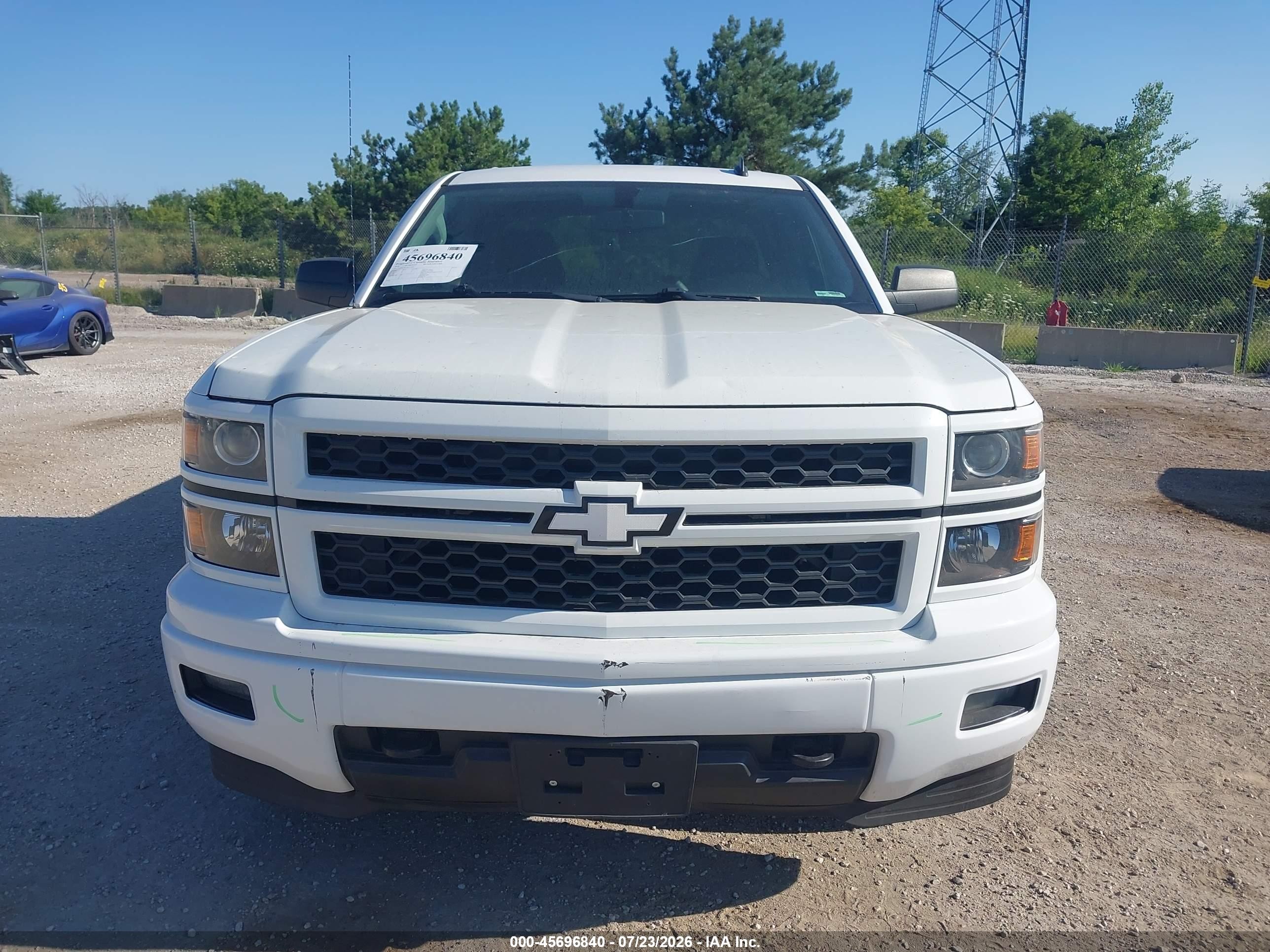 2014 Chevrolet Silverado 1500 Lt White vin: 1GCVKREC7EZ377001