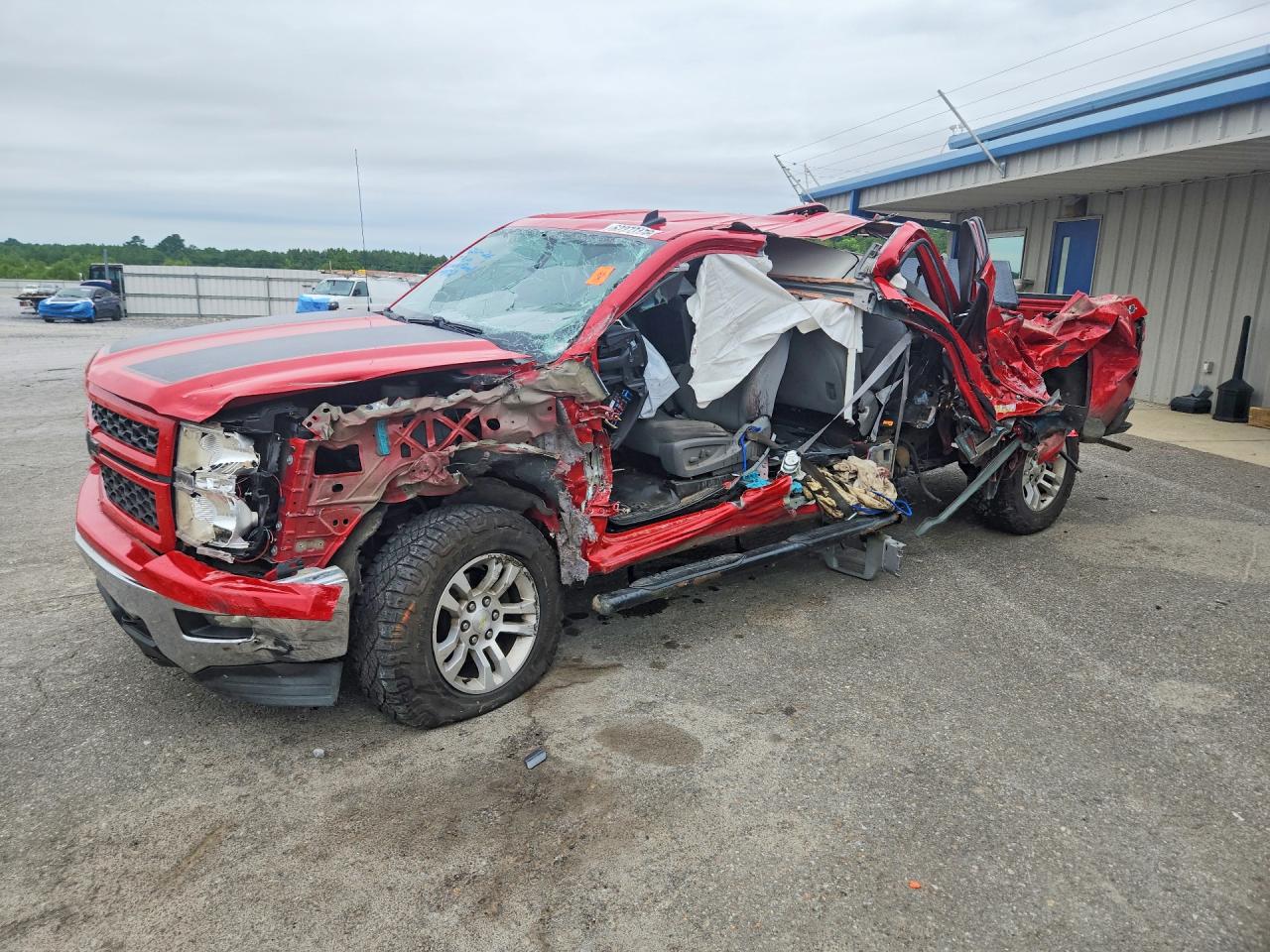 2014 Chevrolet Silverado K1500 Lt Red vin: 1GCVKREC7EZ379802