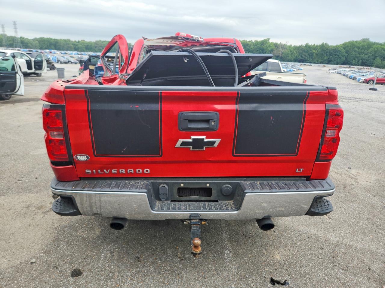 2014 Chevrolet Silverado K1500 Lt Red vin: 1GCVKREC7EZ379802