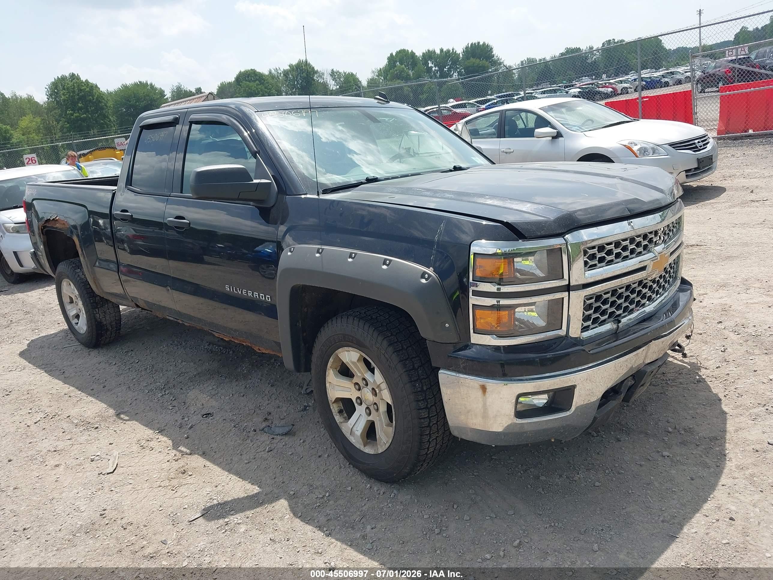 2014 Chevrolet Silverado 1500 Lt Black vin: 1GCVKREC7EZ395322