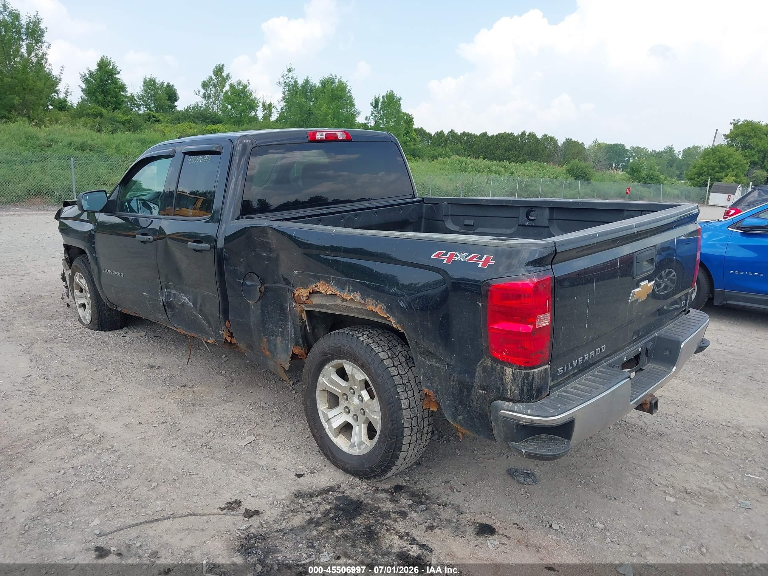 2014 Chevrolet Silverado 1500 Lt Black vin: 1GCVKREC7EZ395322