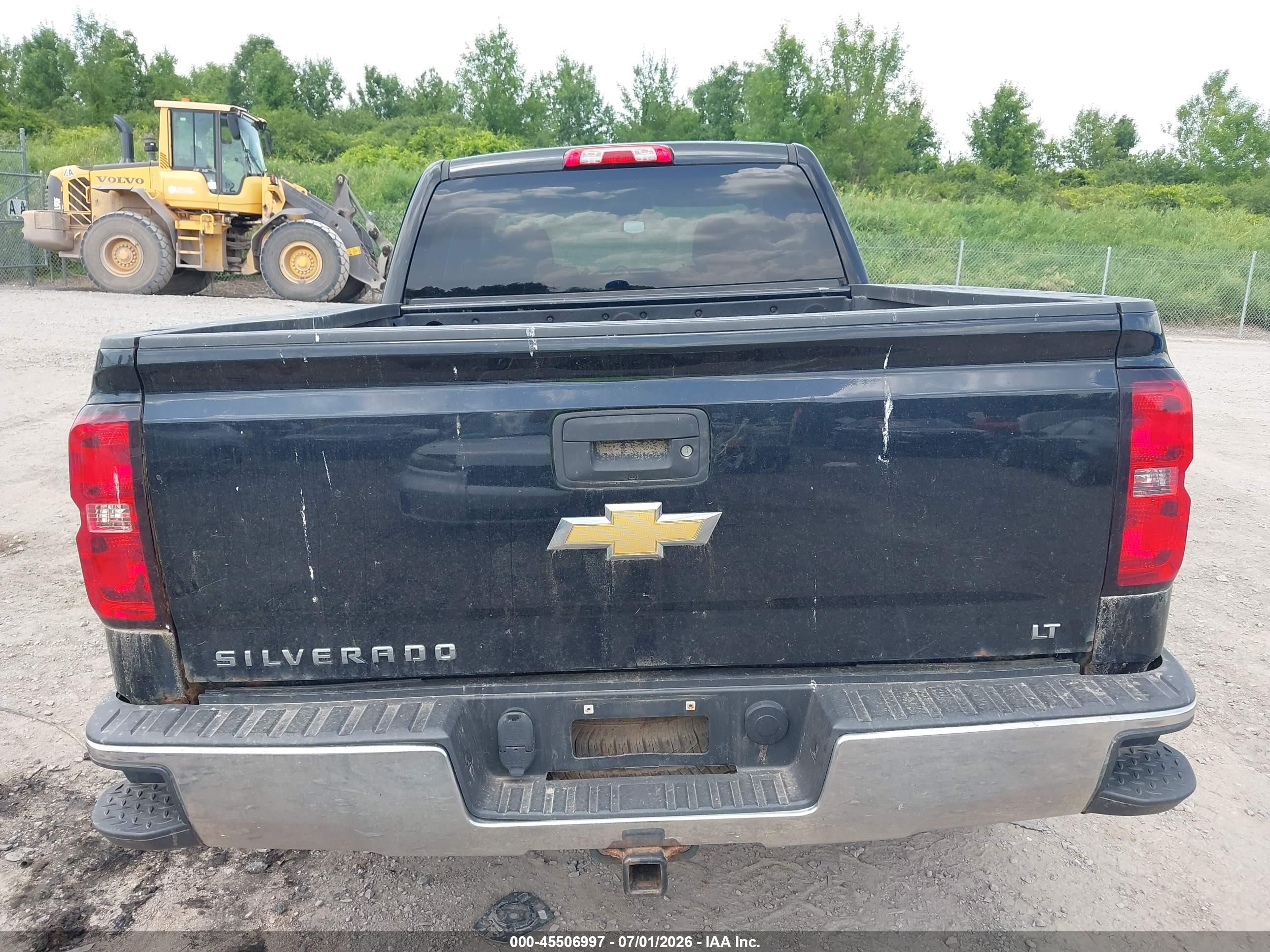 2014 Chevrolet Silverado 1500 Lt Black vin: 1GCVKREC7EZ395322