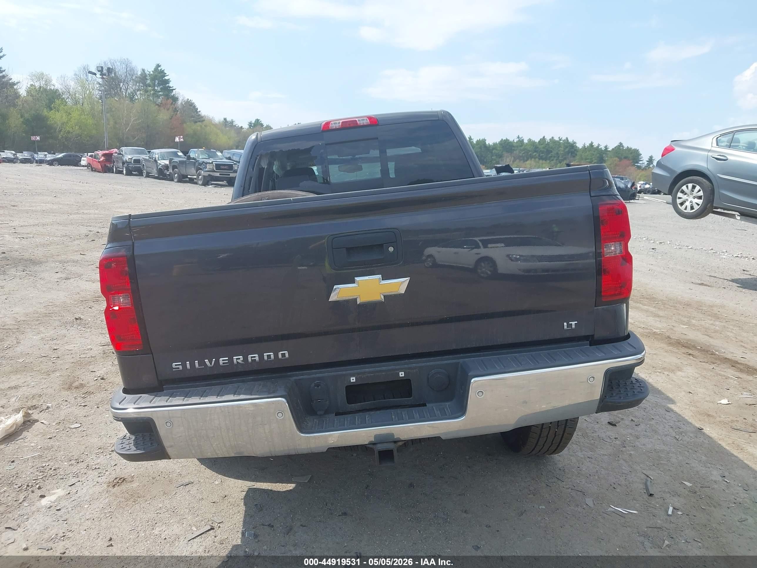 2015 Chevrolet Silverado 1500 2lt Black vin: 1GCVKREC7FZ169573