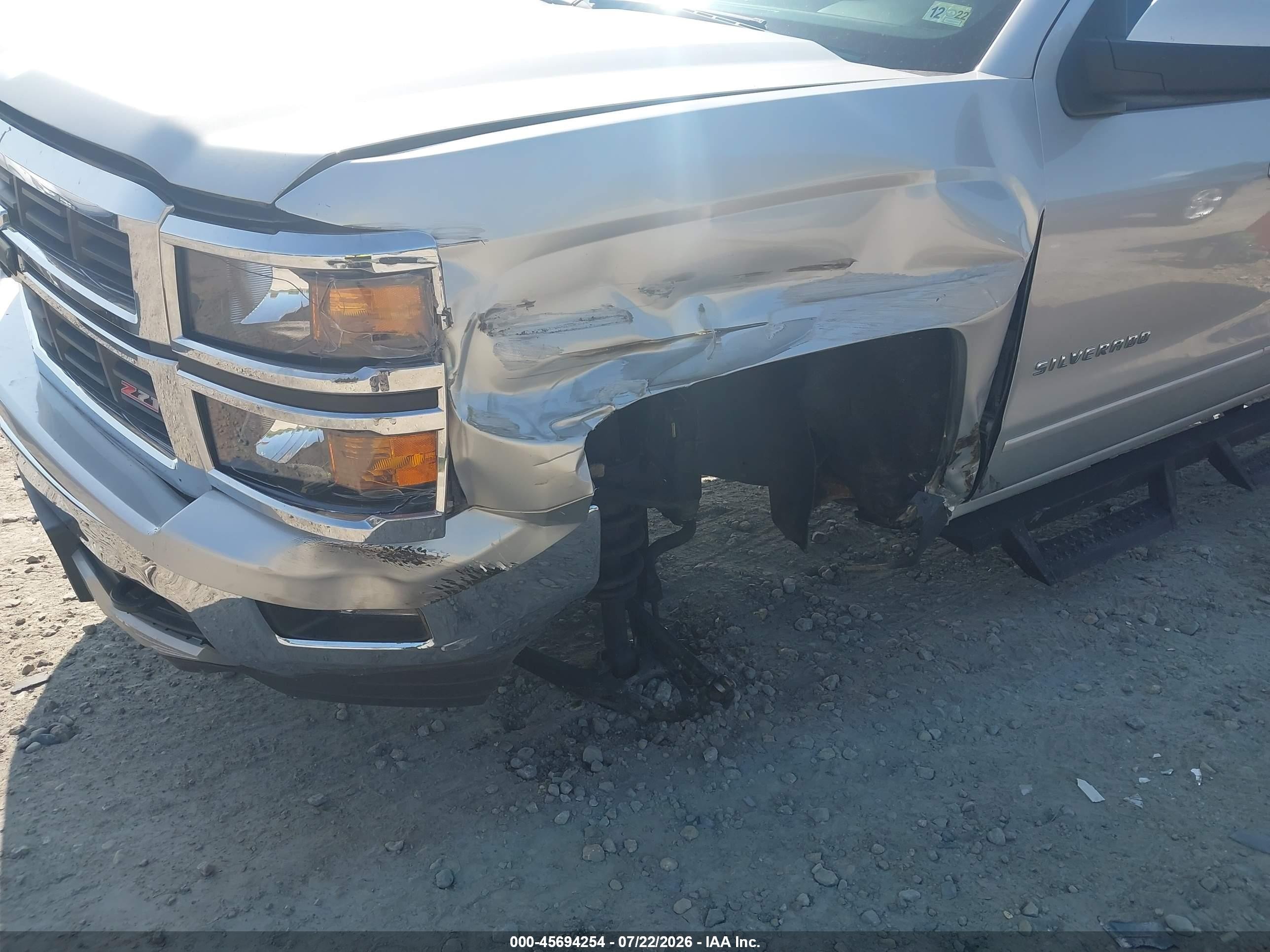 2015 Chevrolet Silverado 1500 Lt Silver vin: 1GCVKREC7FZ195834