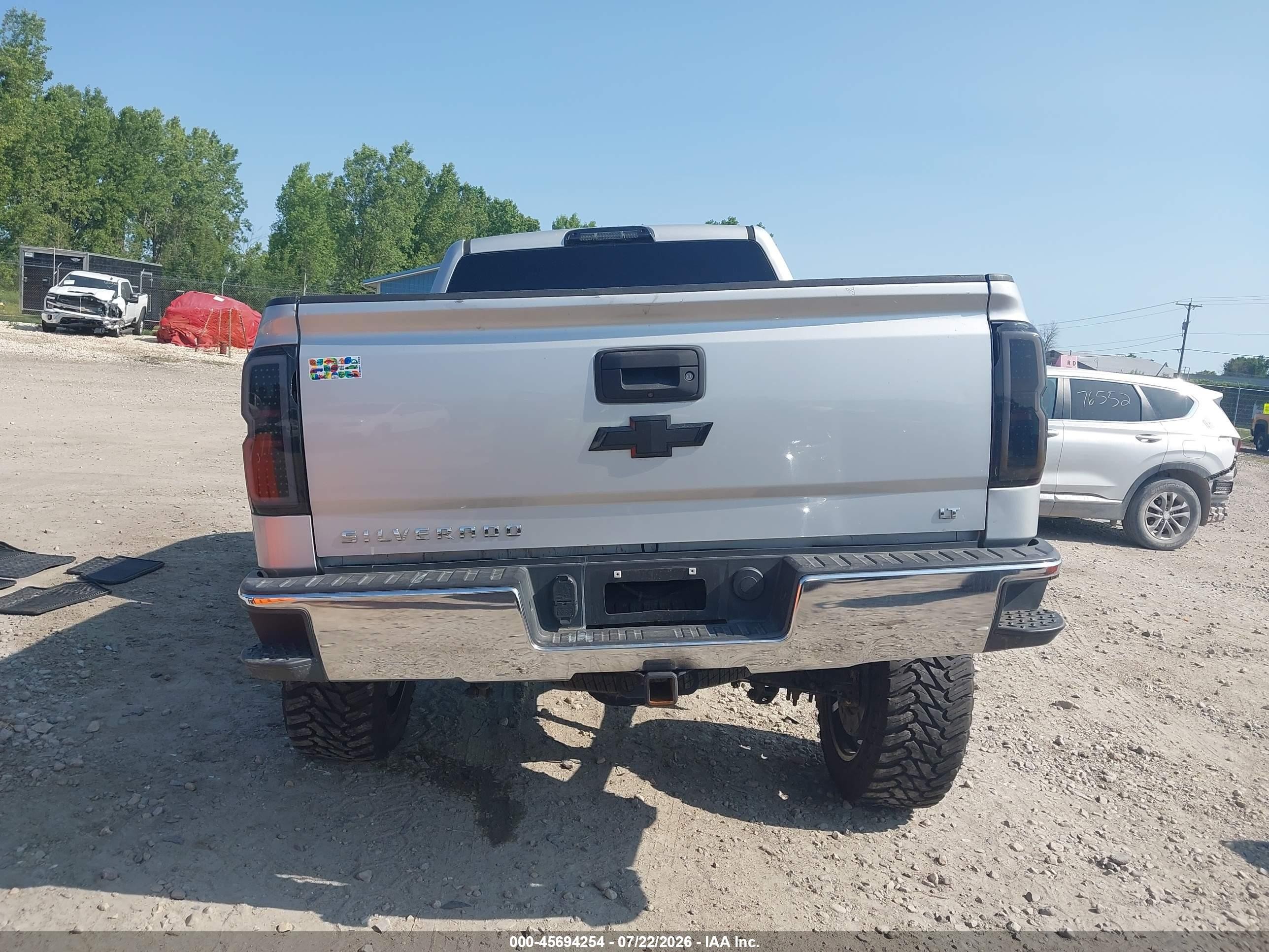 2015 Chevrolet Silverado 1500 Lt Silver vin: 1GCVKREC7FZ195834