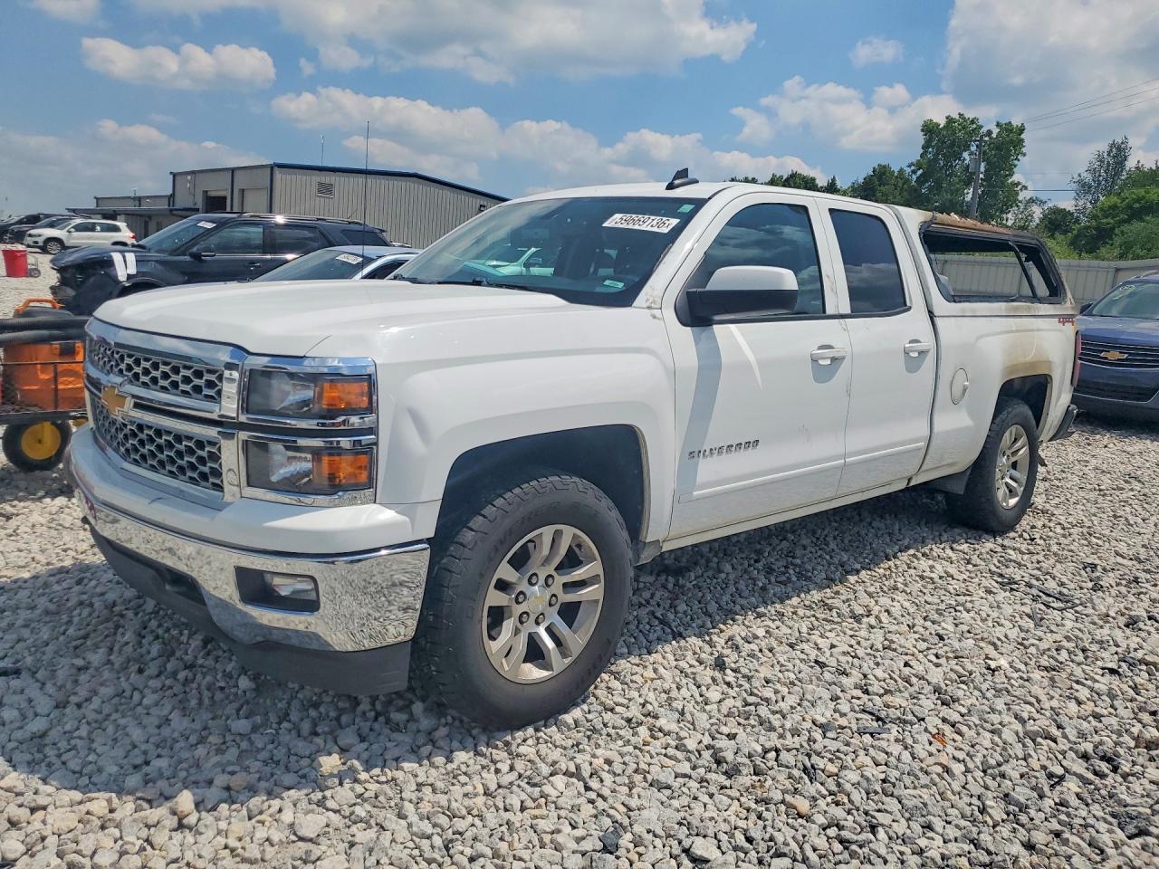 2015 Chevrolet Silverado K1500 Lt White vin: 1GCVKREC7FZ240416