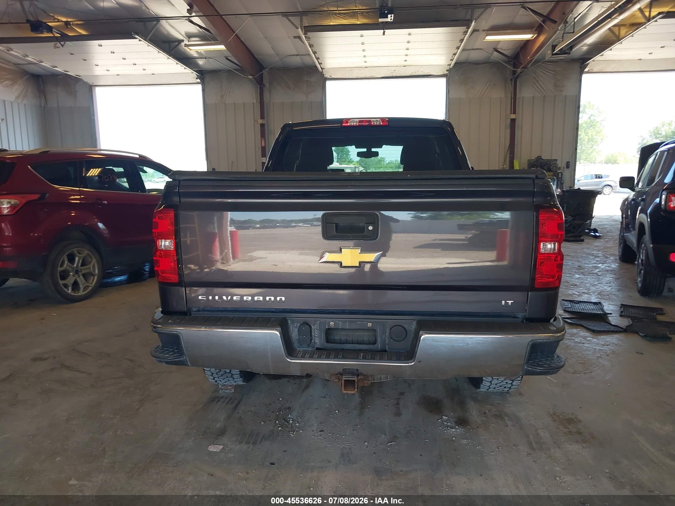 2015 Chevrolet Silverado 1500 Lt Серый vin: 1GCVKREC7FZ245549