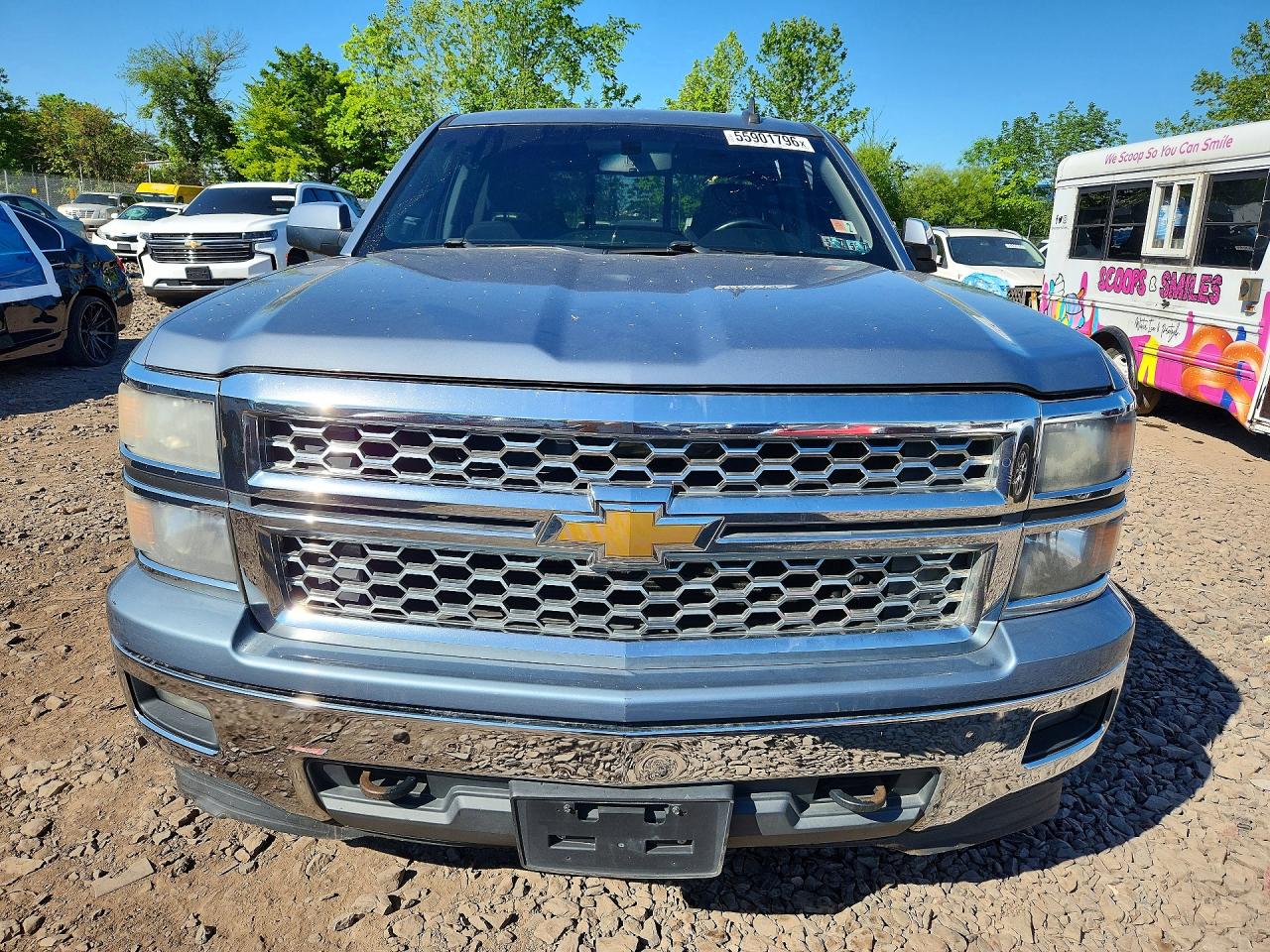 2015 Chevrolet Silverado K1500 Lt Gray vin: 1GCVKREC7FZ279507