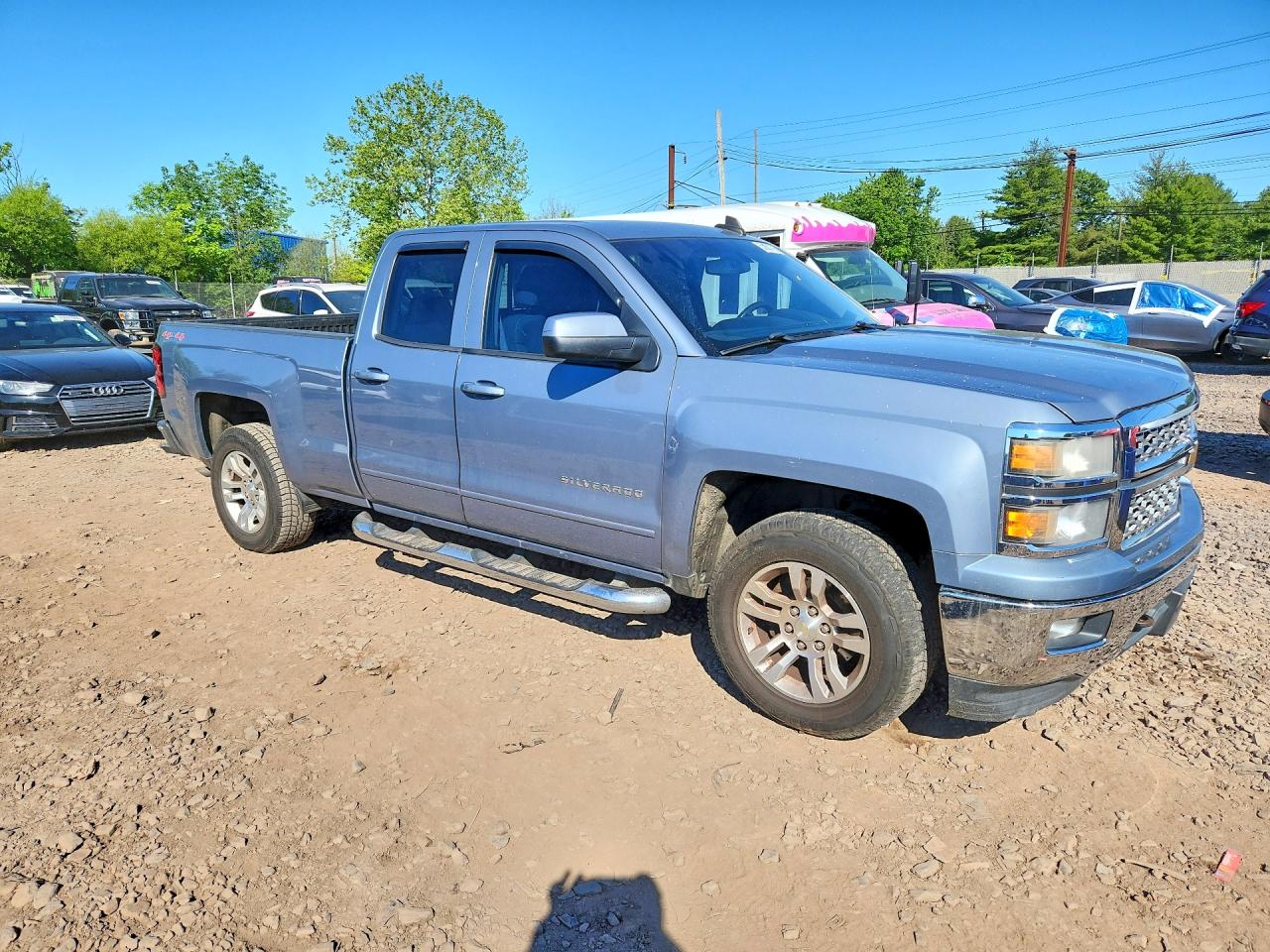 2015 Chevrolet Silverado K1500 Lt Gray vin: 1GCVKREC7FZ279507