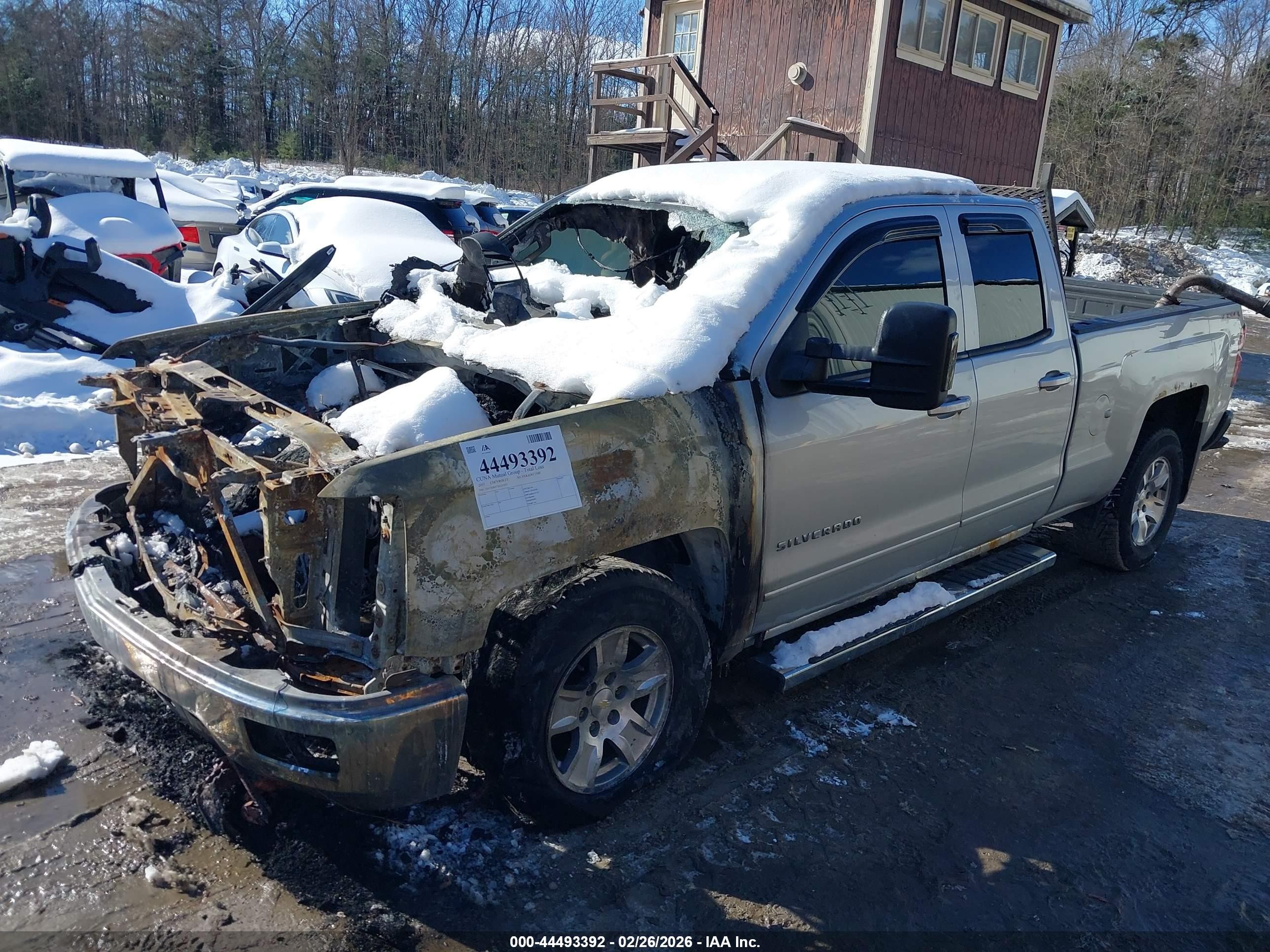 2015 Chevrolet Silverado 1500 1lt Silver vin: 1GCVKREC7FZ357073