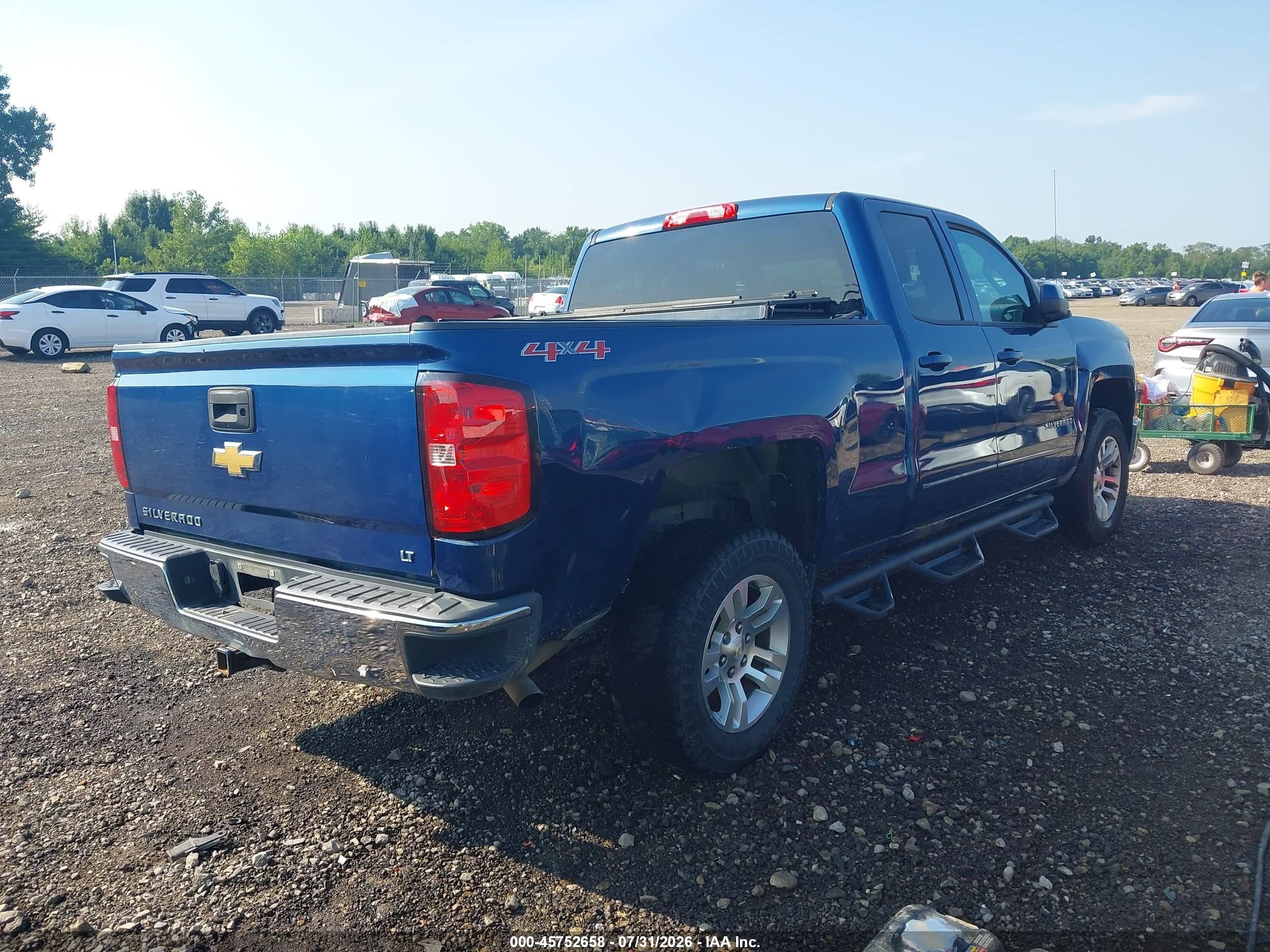 2015 Chevrolet Silverado 1500 Lt Blue vin: 1GCVKREC7FZ418244