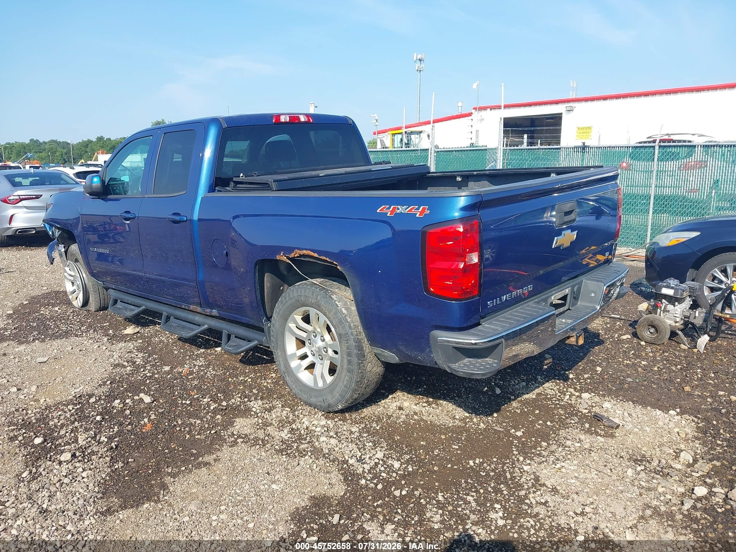2015 Chevrolet Silverado 1500 Lt Blue vin: 1GCVKREC7FZ418244