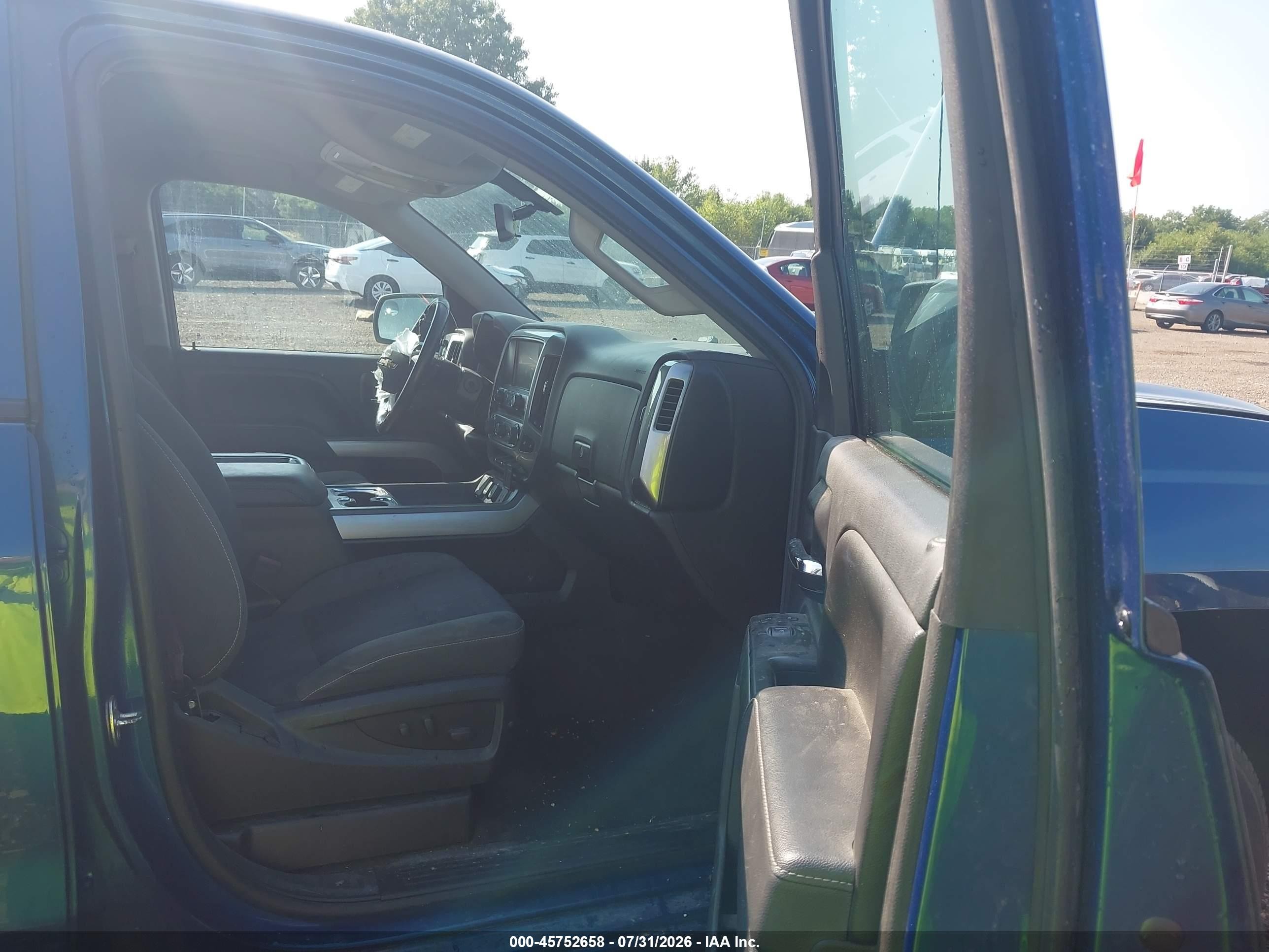 2015 Chevrolet Silverado 1500 Lt Blue vin: 1GCVKREC7FZ418244