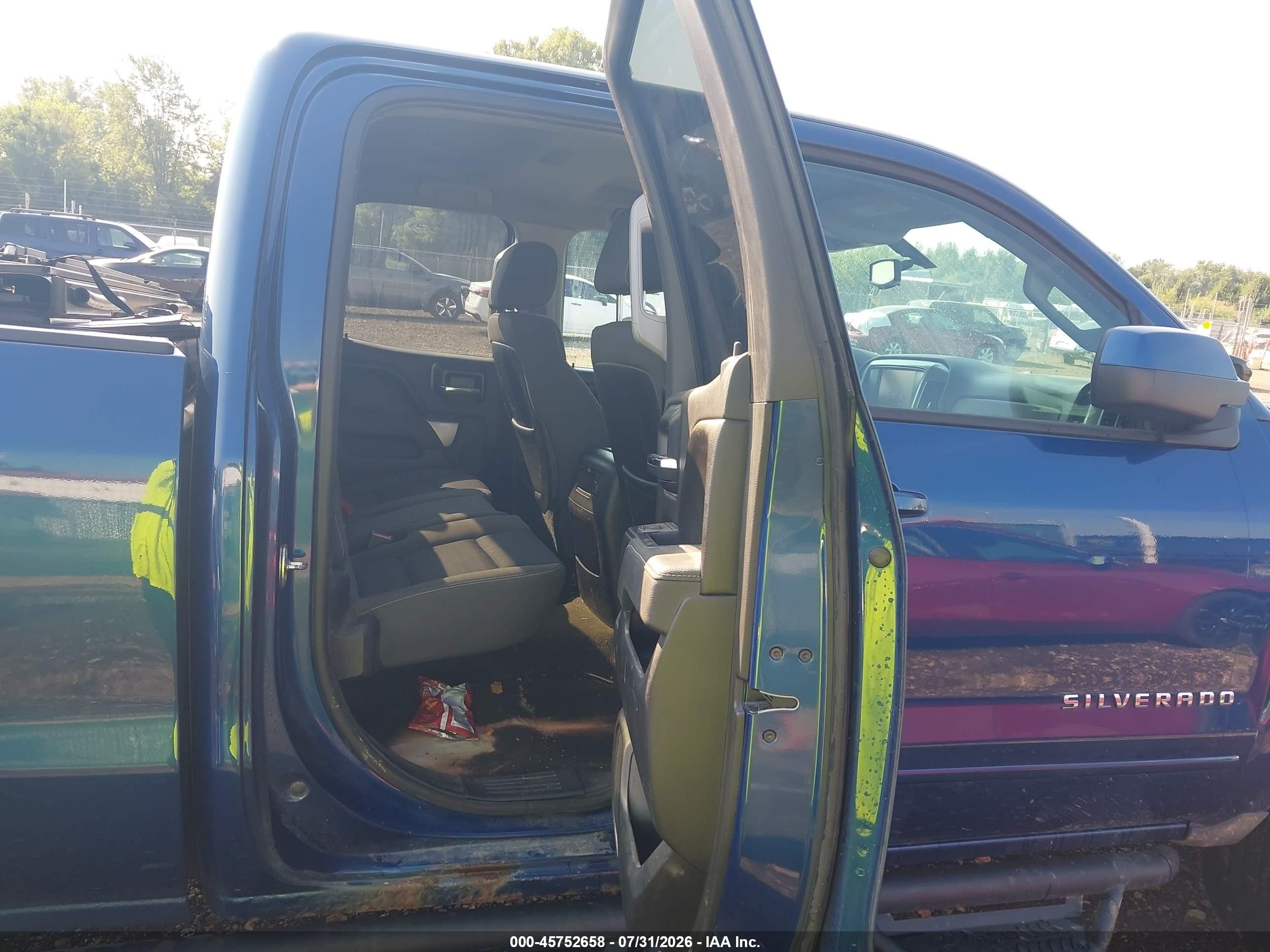2015 Chevrolet Silverado 1500 Lt Blue vin: 1GCVKREC7FZ418244