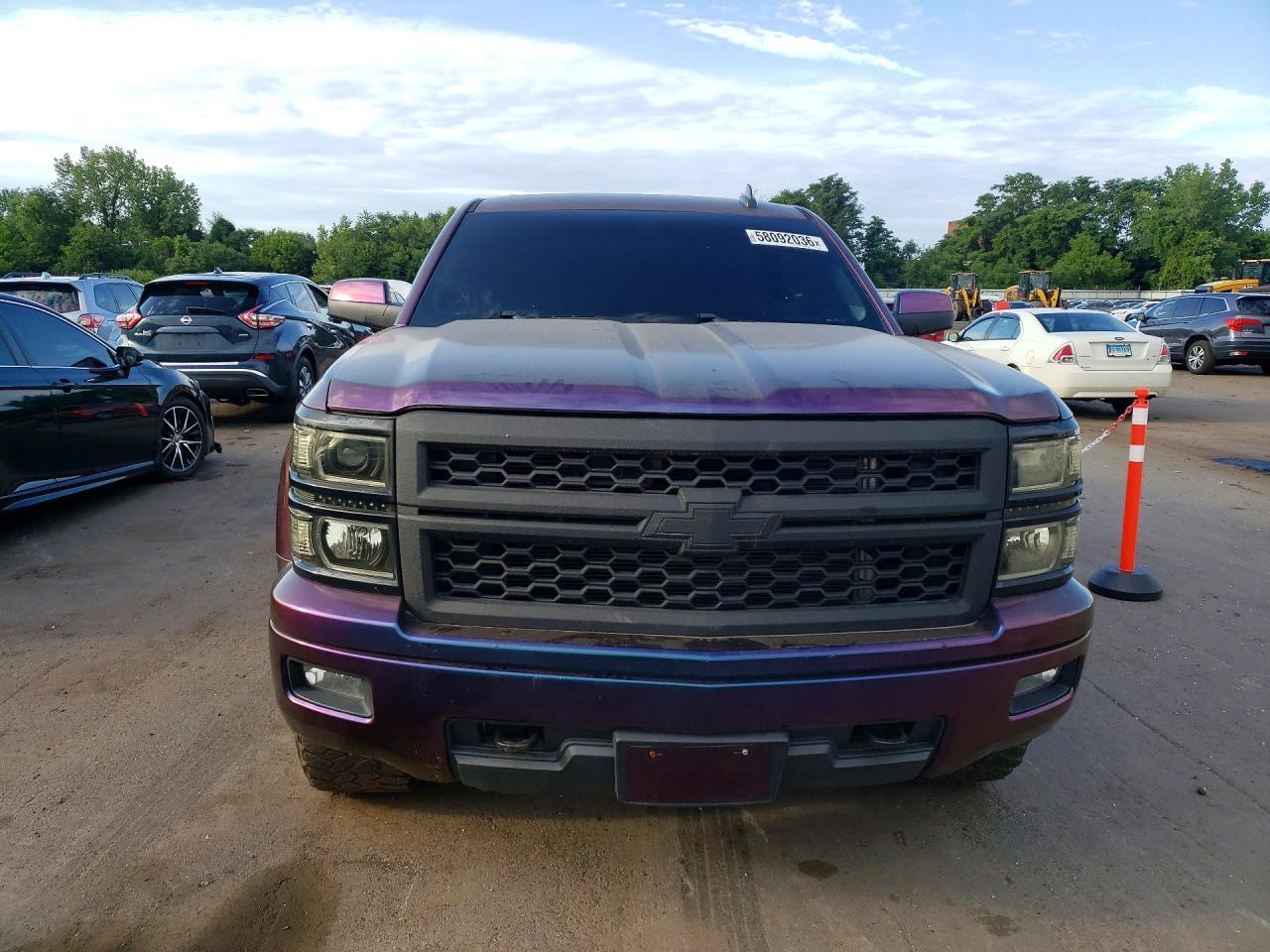 2015 Chevrolet Silverado K1500 Lt Purple vin: 1GCVKREC7FZ433858