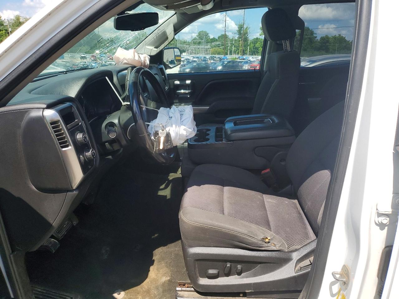 2015 Chevrolet Silverado K1500 Lt White vin: 1GCVKREC7FZ434590