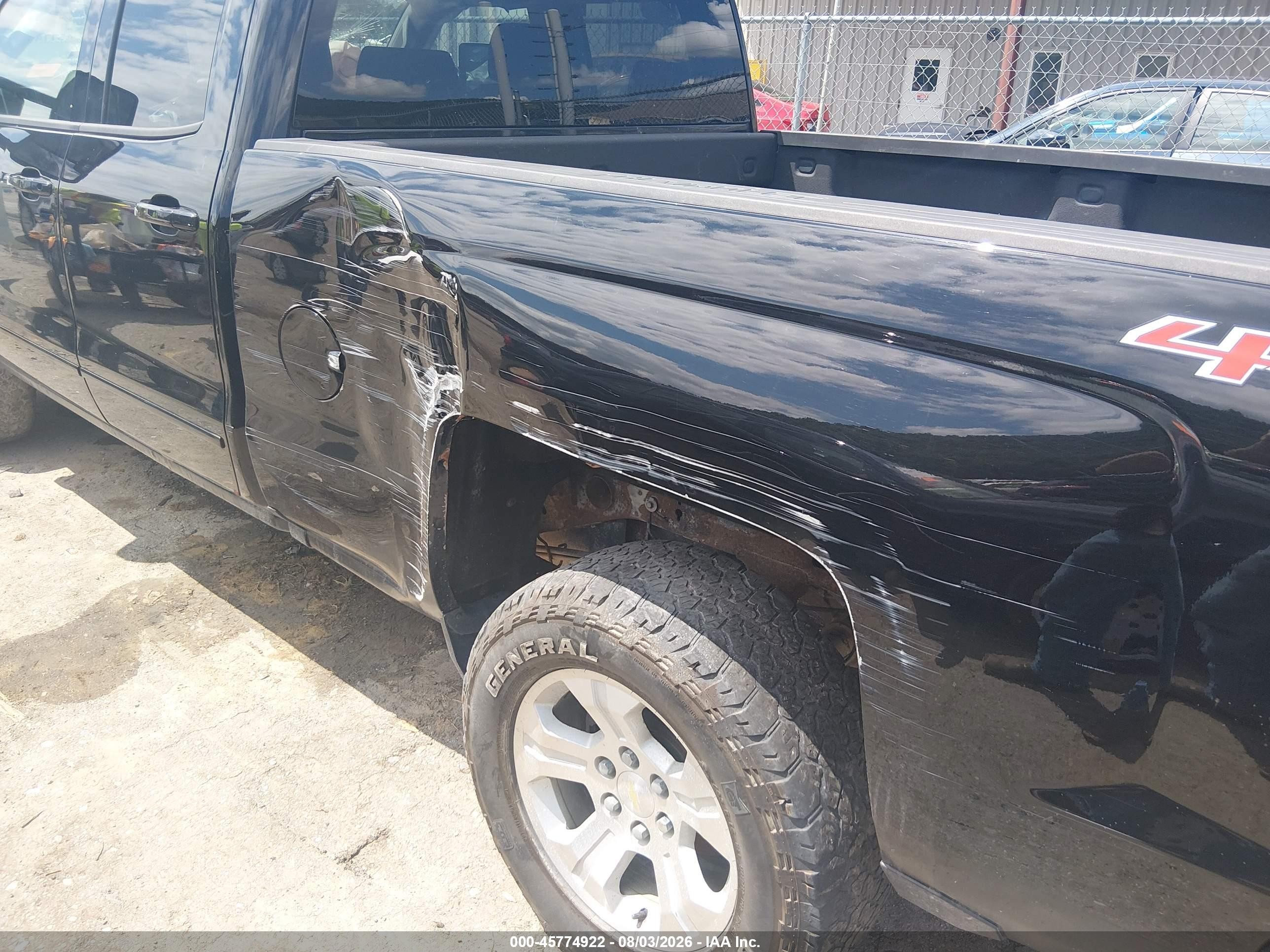 2017 Chevrolet Silverado 1500 Lt Black vin: 1GCVKREC7HZ315876
