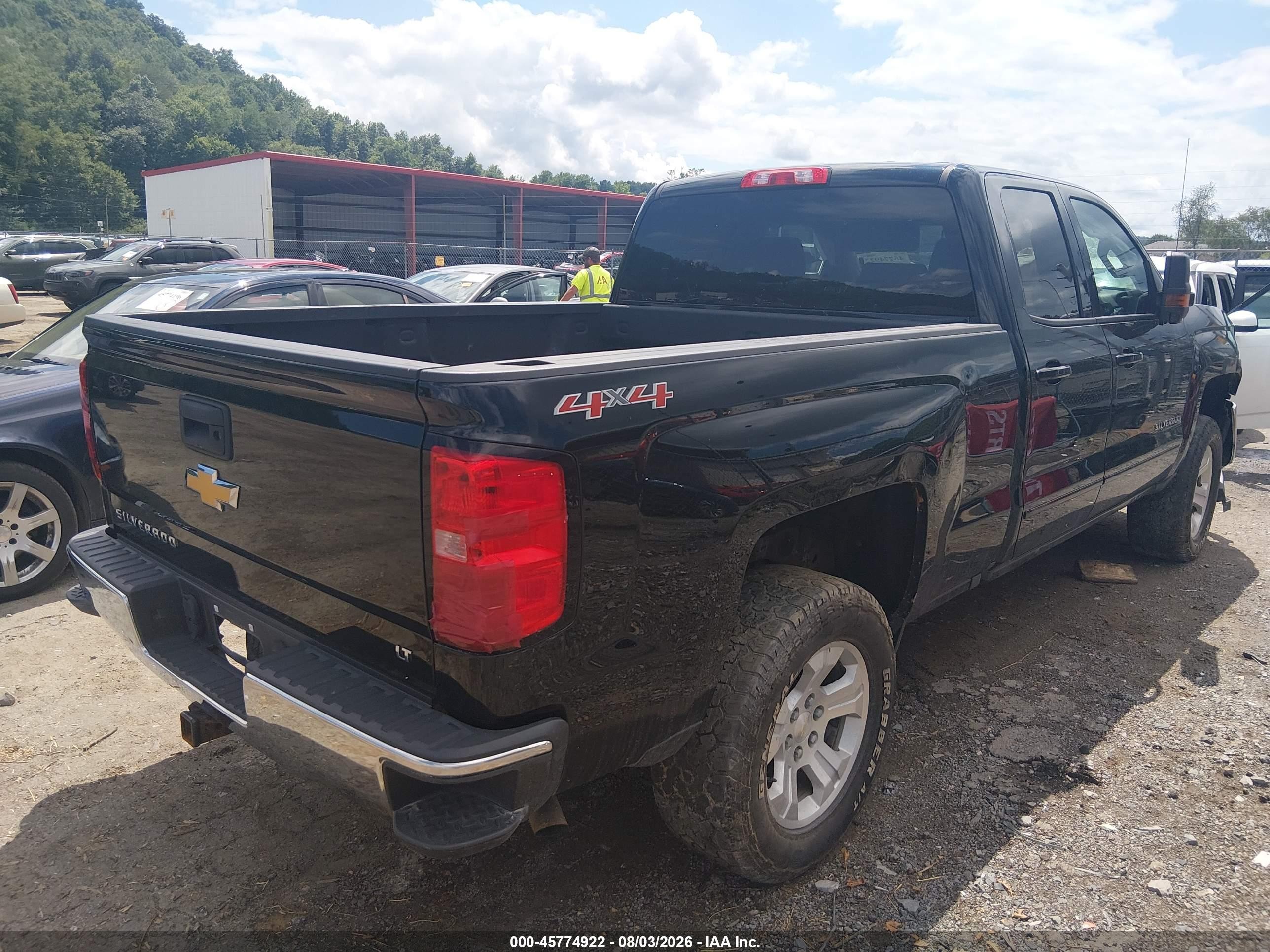 2017 Chevrolet Silverado 1500 Lt Black vin: 1GCVKREC7HZ315876